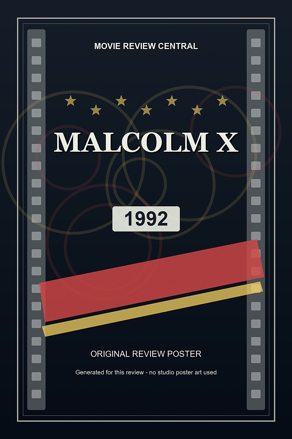 Malcolm X (1992) - original review poster