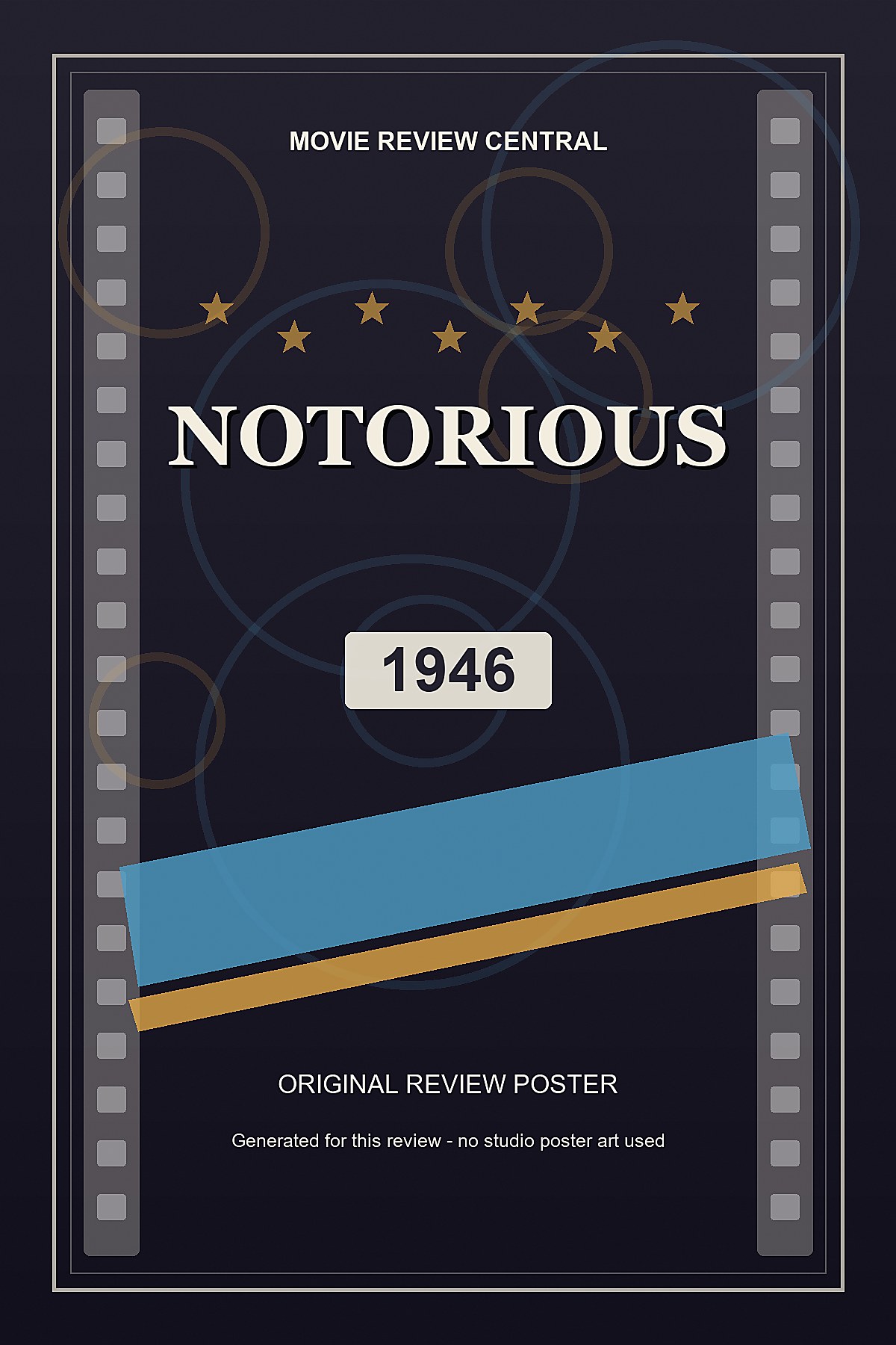 Notorious (1946) - original review poster