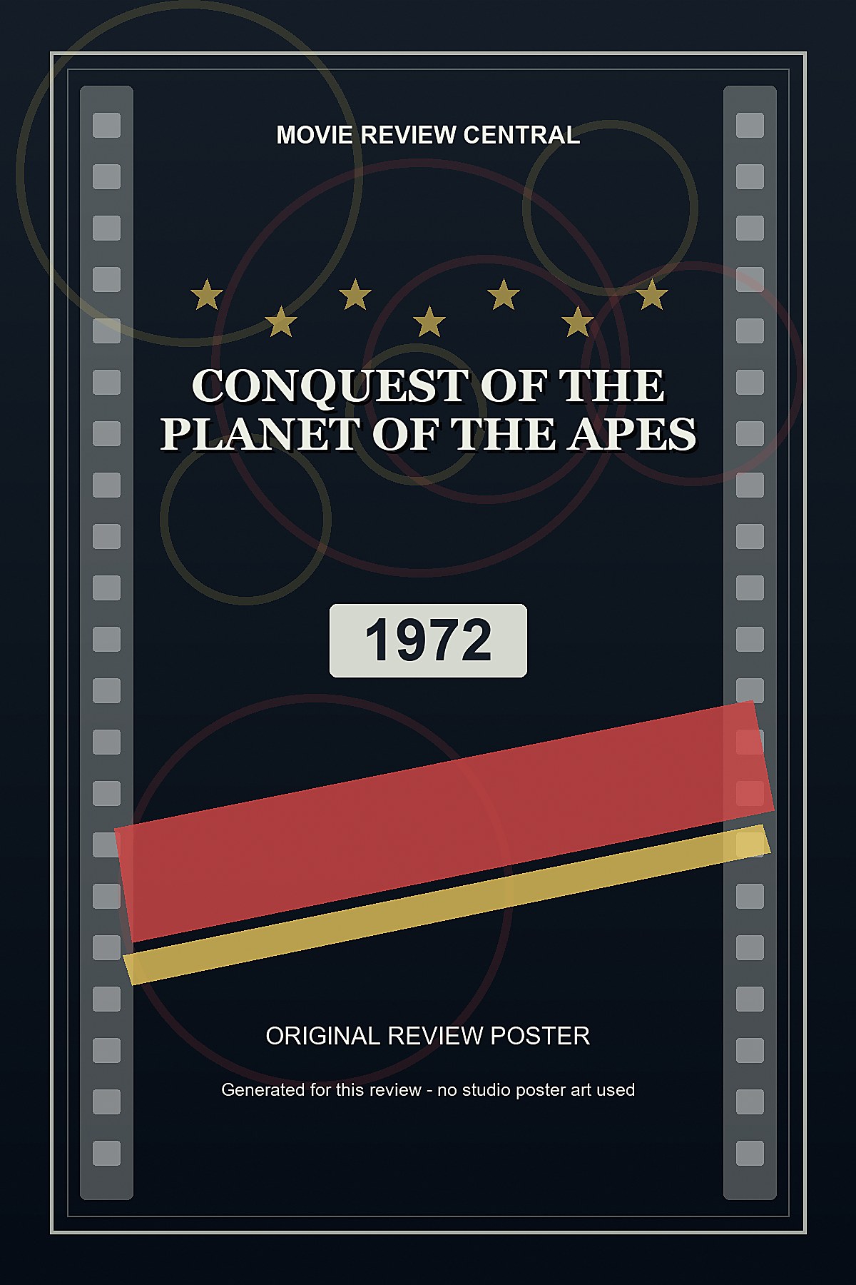 Conquest of the Planet of the Apes (1972) - original review poster