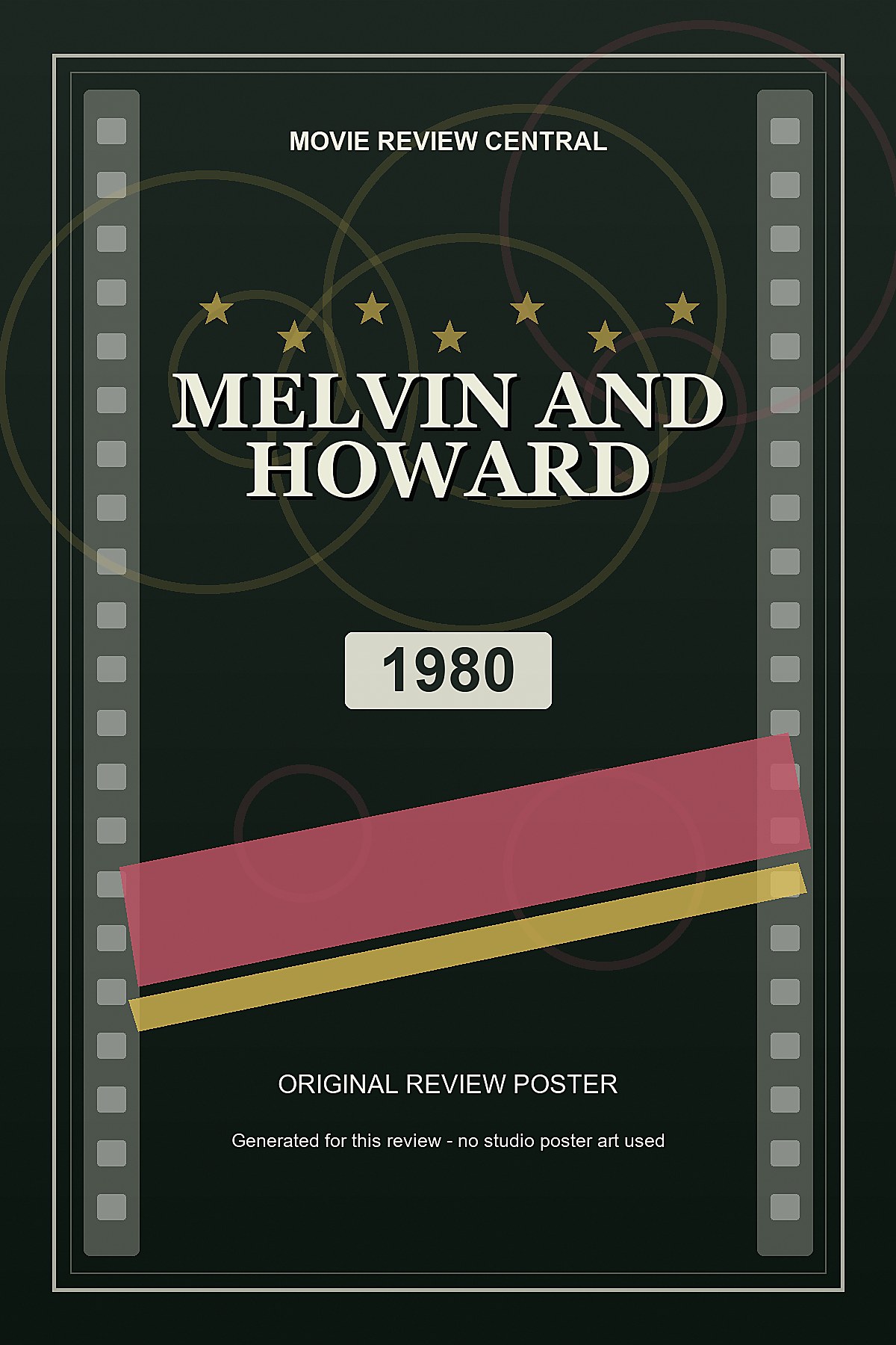 Melvin and Howard (1980) - original review poster Melvin and Howard (1980) - original review poster