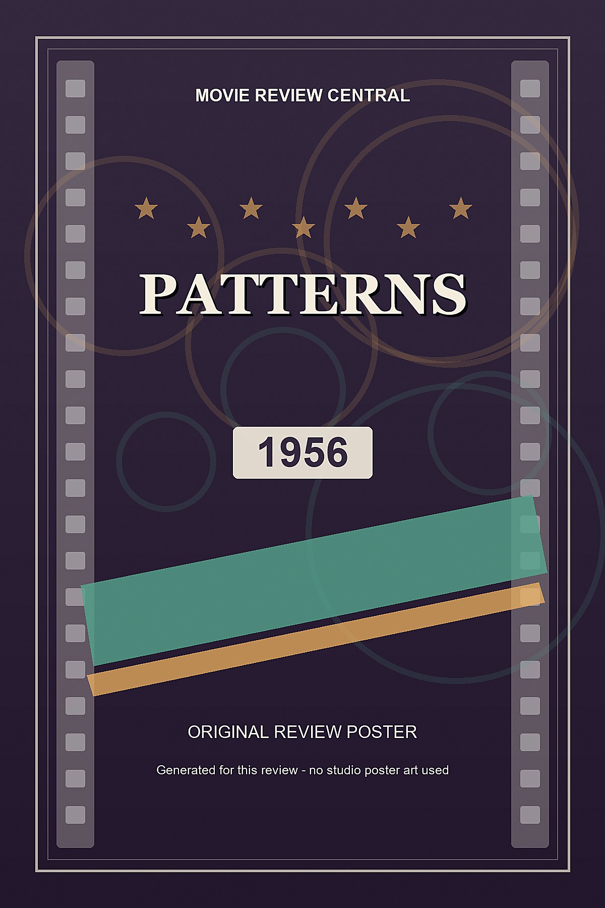 Patterns (1956) - original review poster