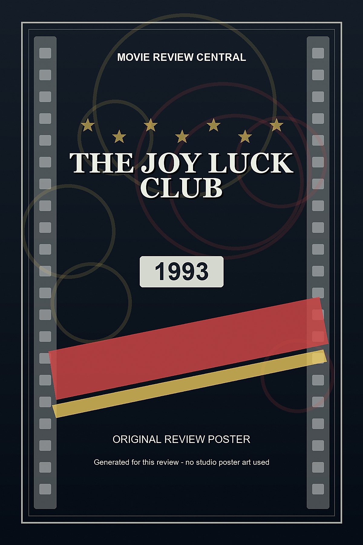 The Joy Luck Club (1993) - original review poster The Joy Luck Club (1993) - original review poster