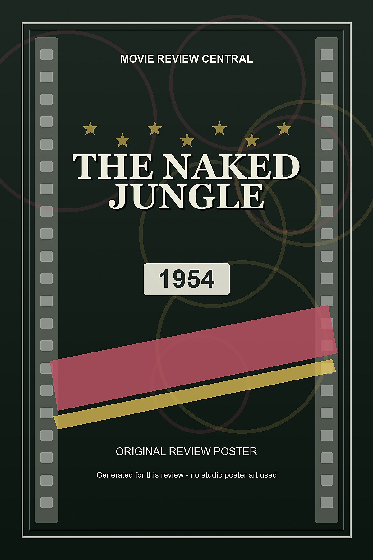 The Naked Jungle (1954) - original review poster The Naked Jungle (1954) - original review poster