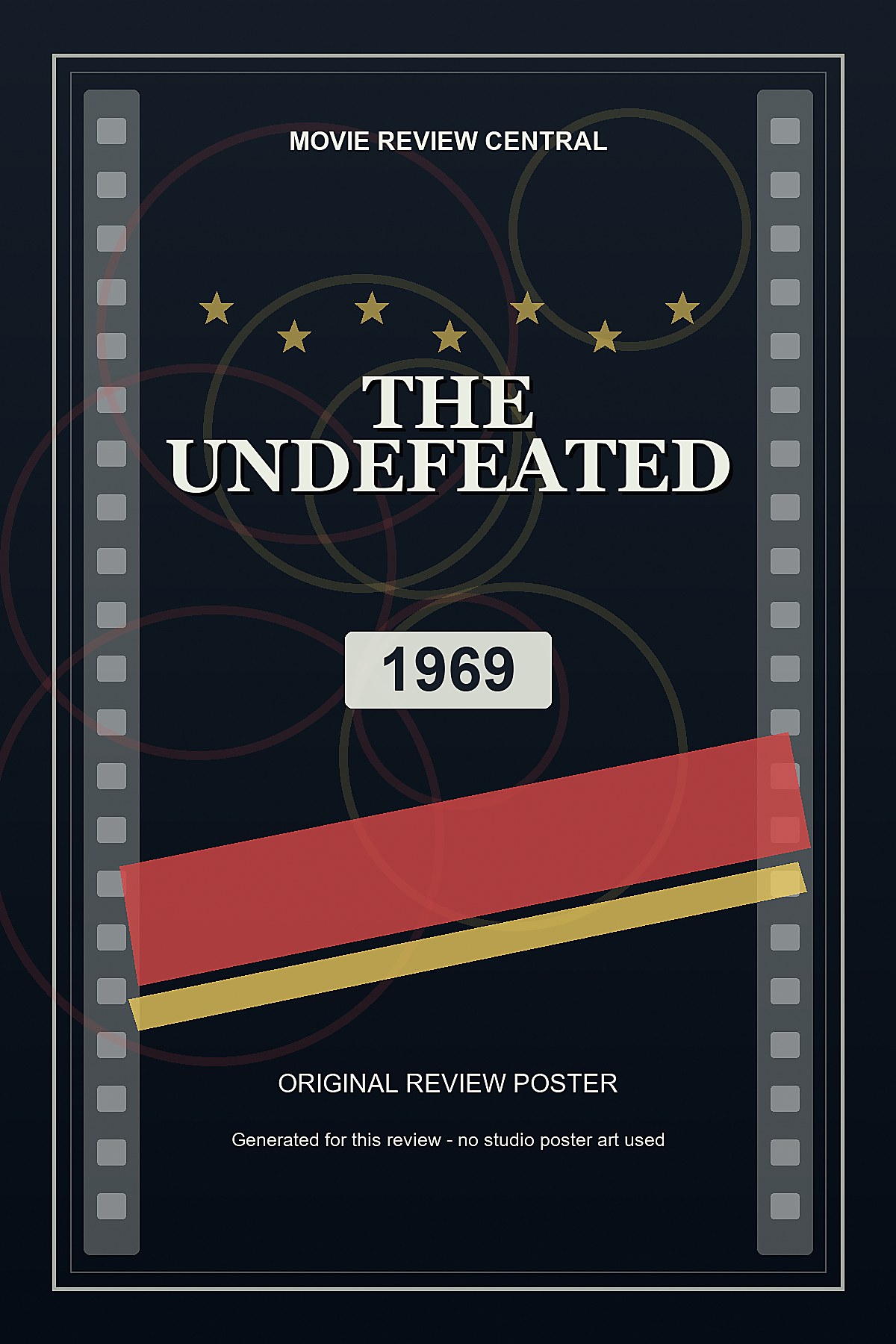 The Undefeated (1969) - original review poster