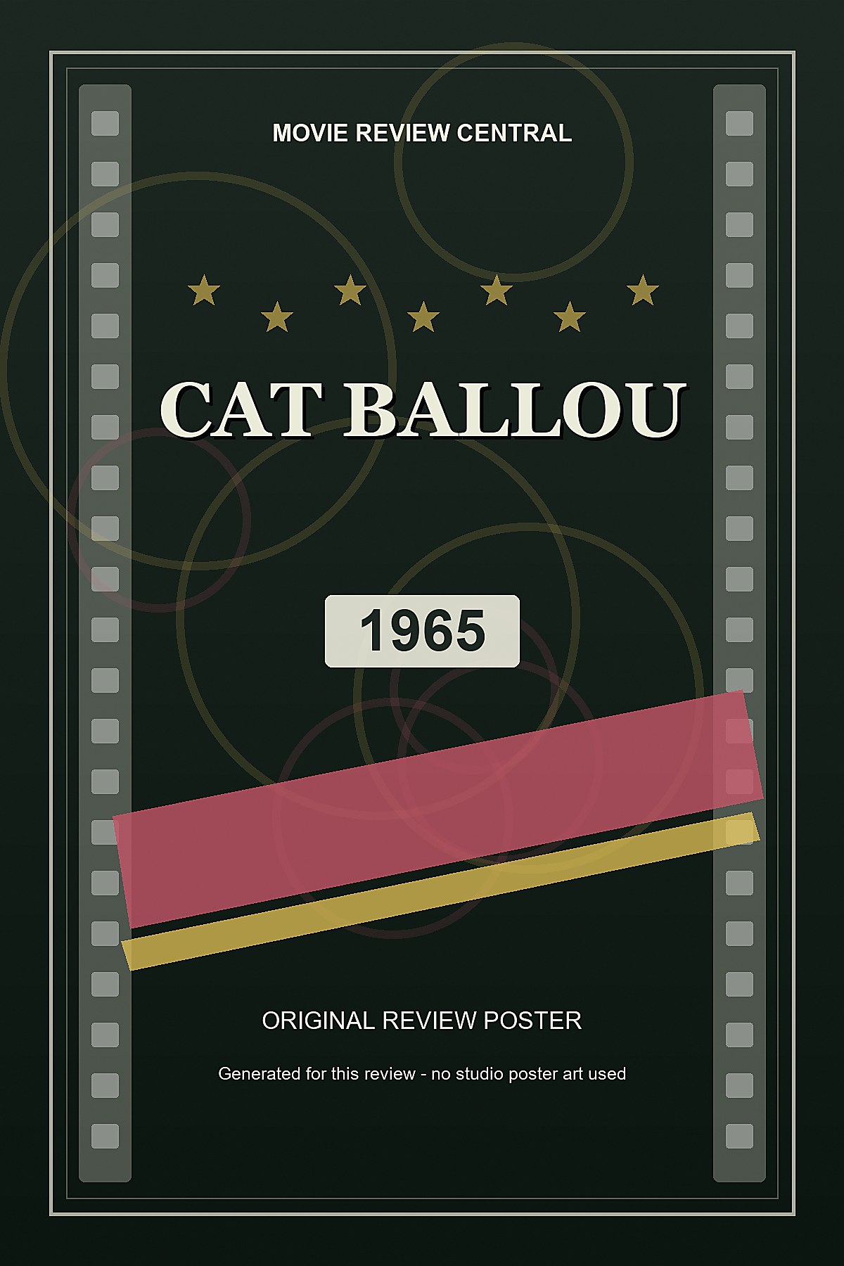Cat Ballou (1965) - original review poster Cat Ballou (1965) - original review poster