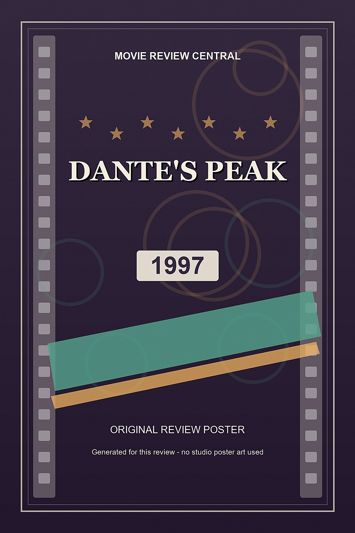 Dante's Peak (1997) - original review poster Dante's Peak (1997) - original review poster
