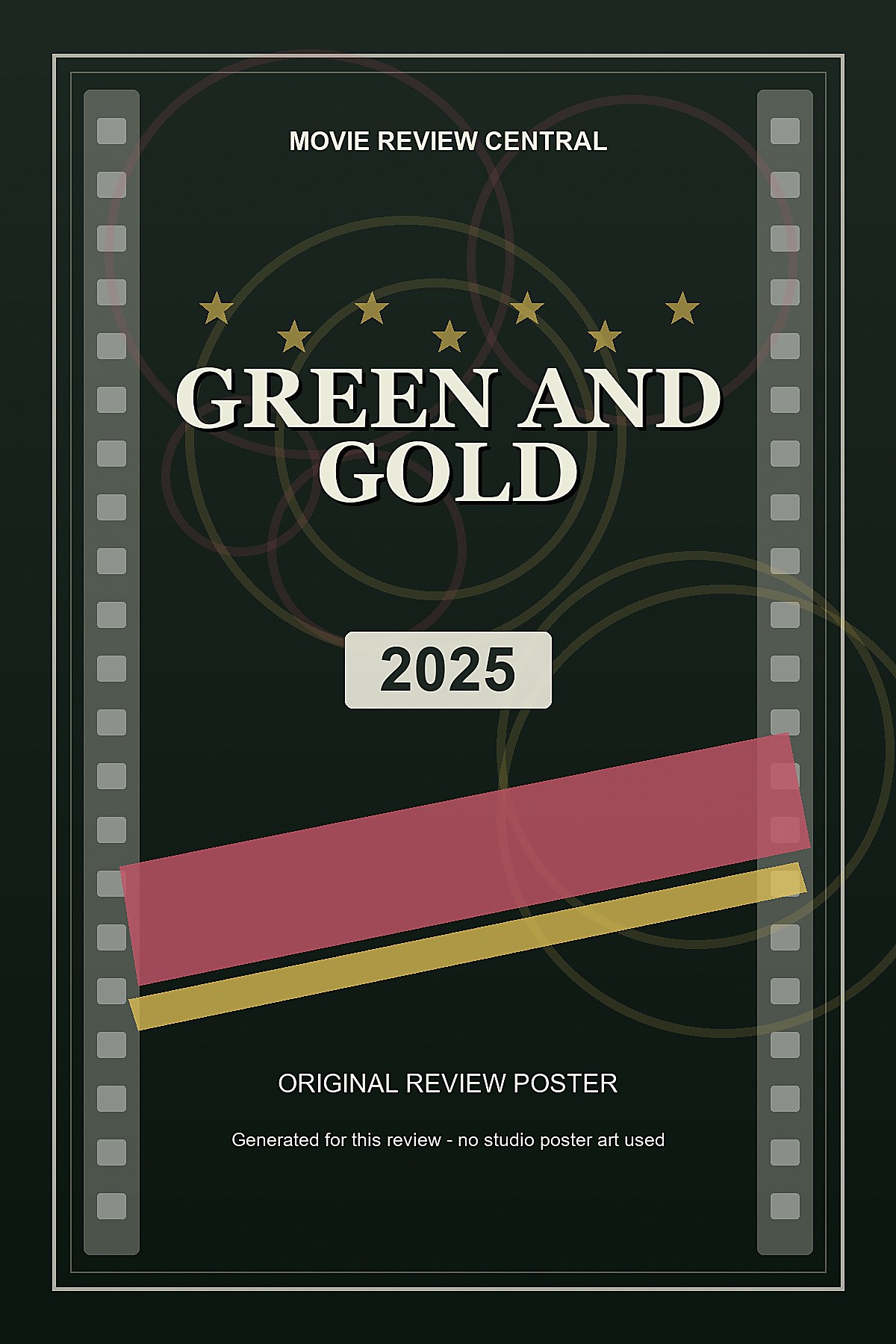 Green and Gold (2025) - original review poster Green and Gold (2025) - original review poster