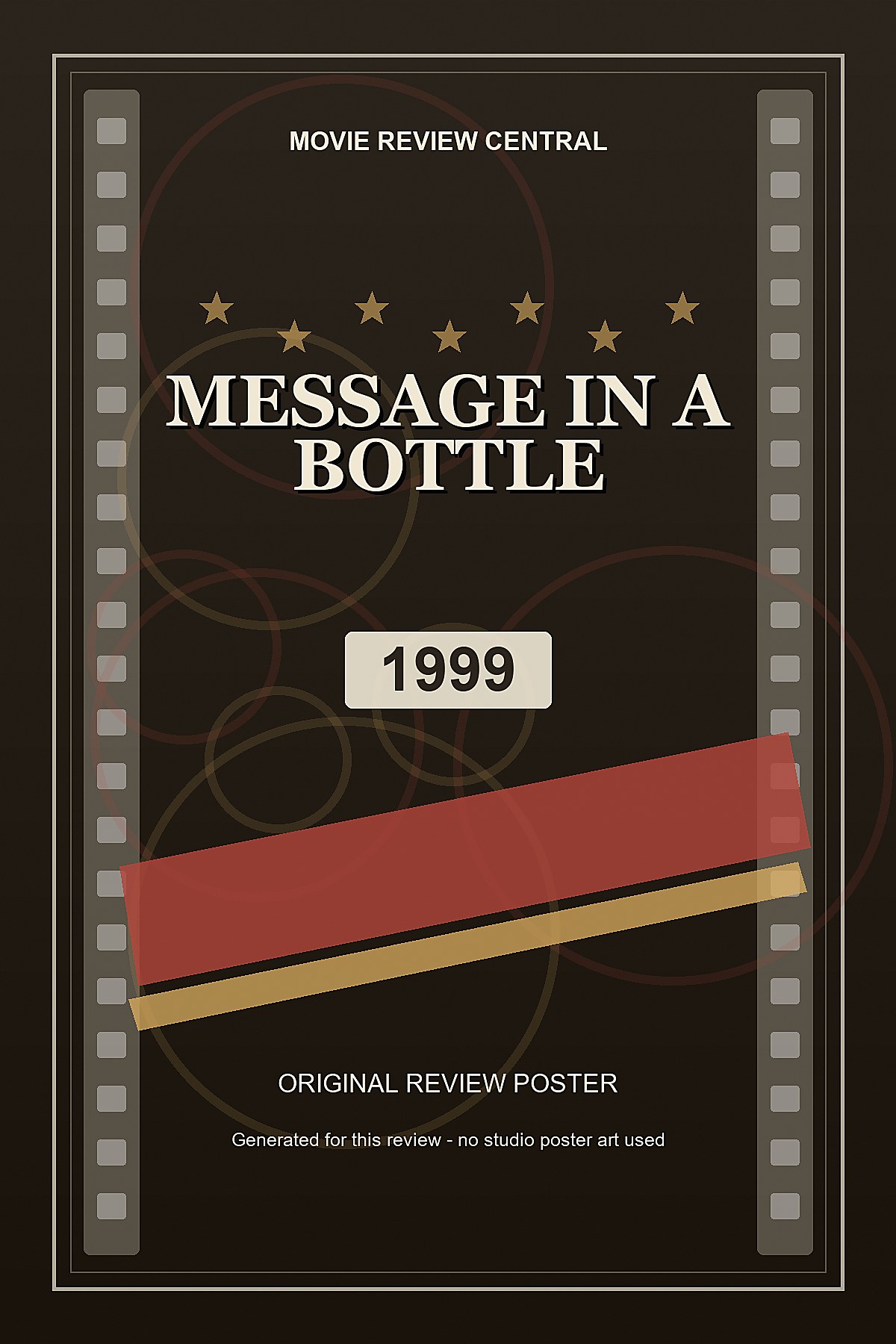 Message in a Bottle (1999) - original review poster Message in a Bottle (1999) - original review poster