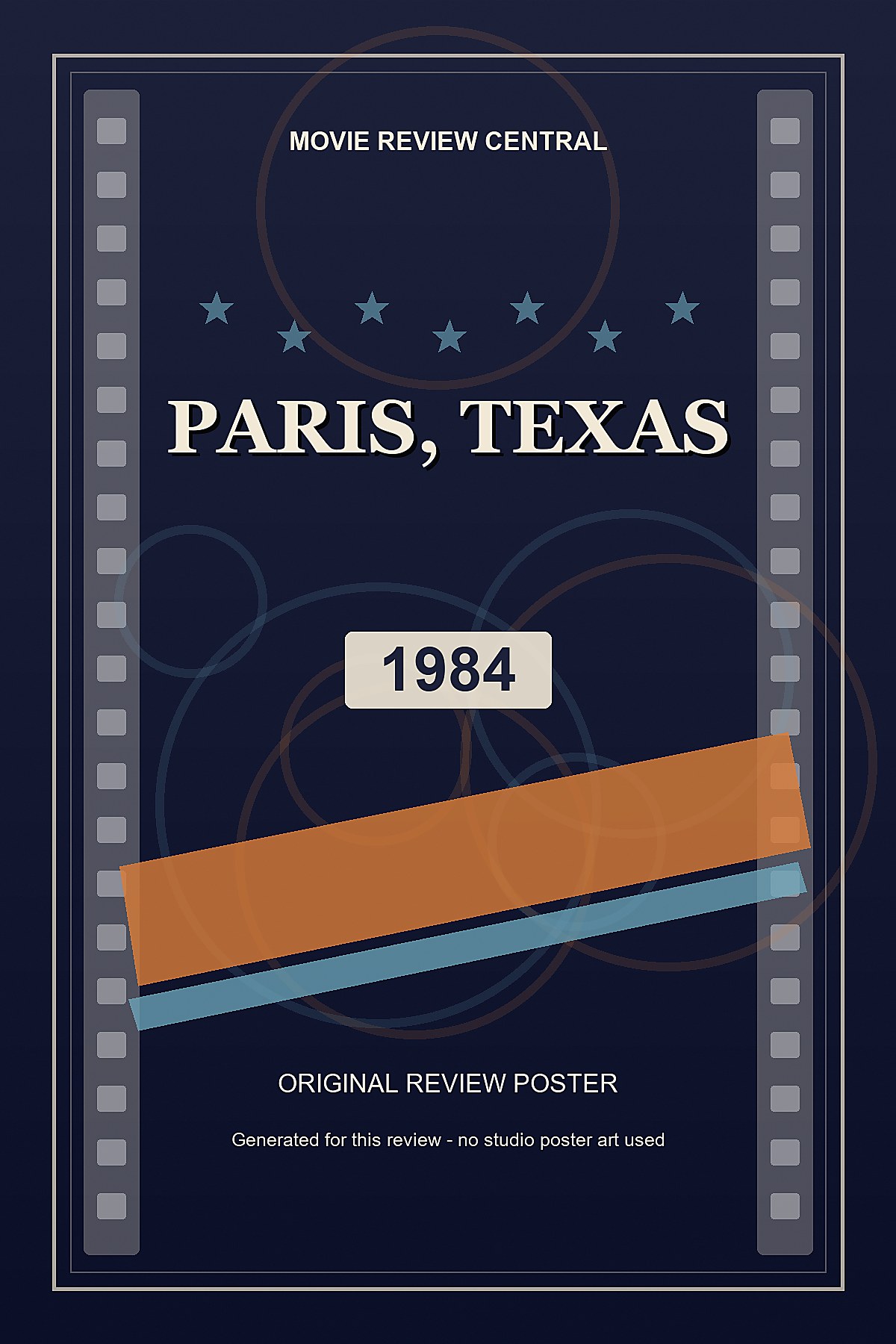 Paris, Texas (1984) - original review poster
