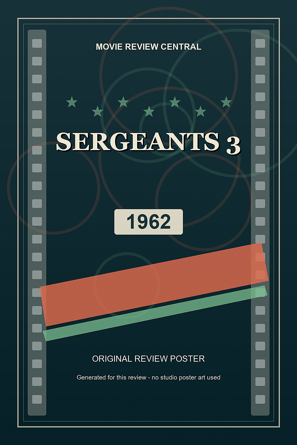 Sergeants 3 (1962) - original review poster Sergeants 3 (1962) - original review poster