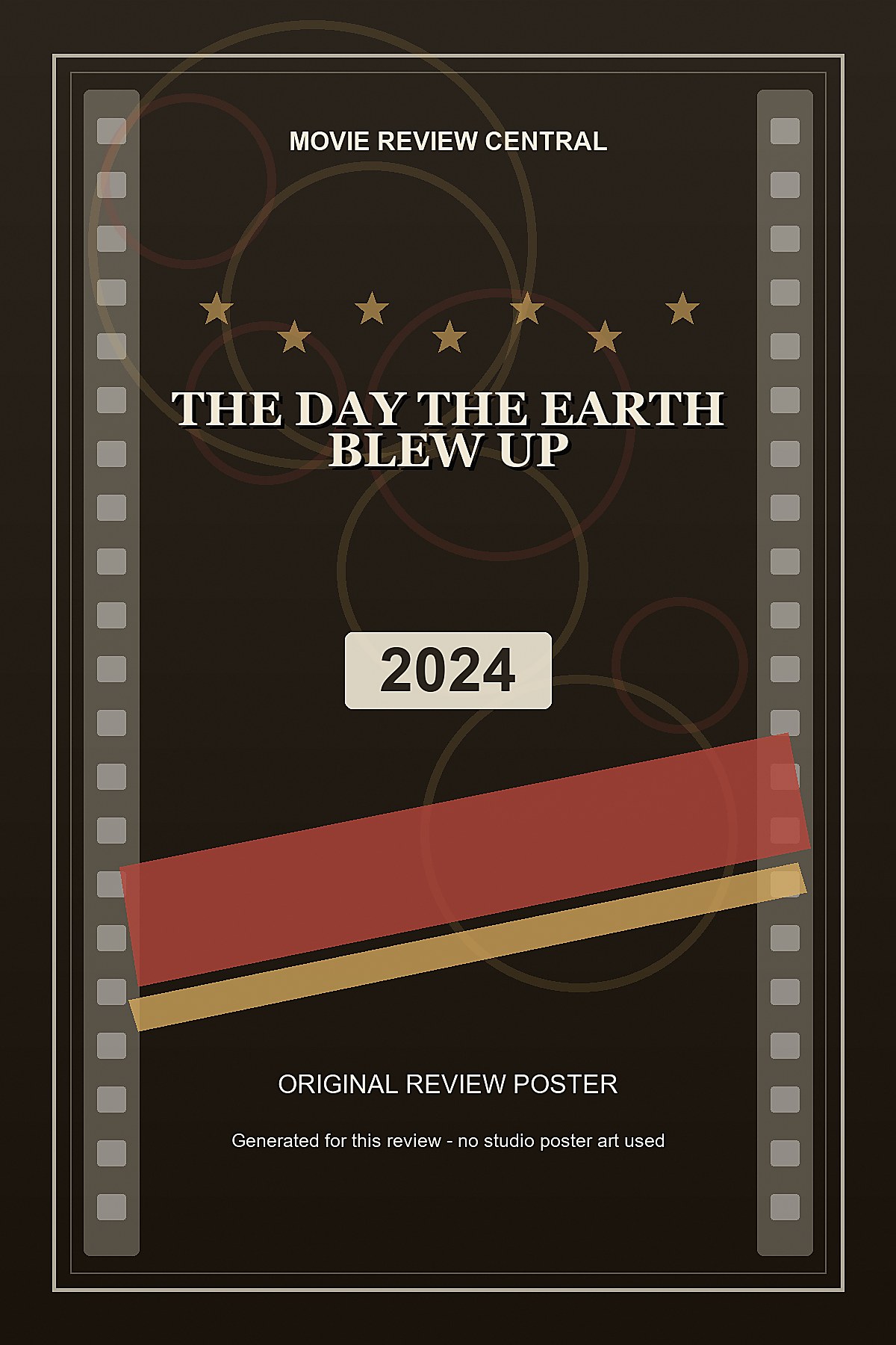 The Day the Earth Blew Up (2024) - original review poster The Day the Earth Blew Up (2024) - original review poster