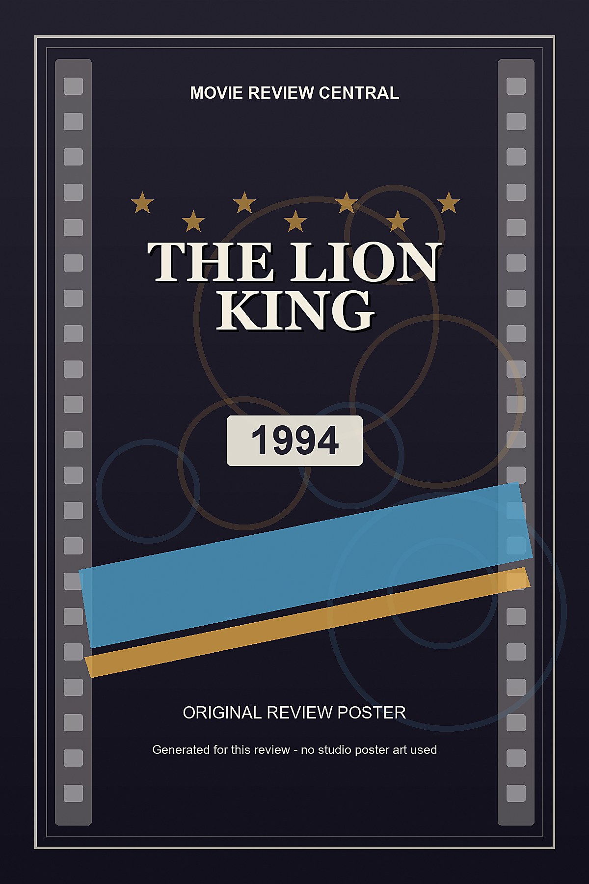 The Lion King (1994) - original review poster The Lion King (1994) - original review poster