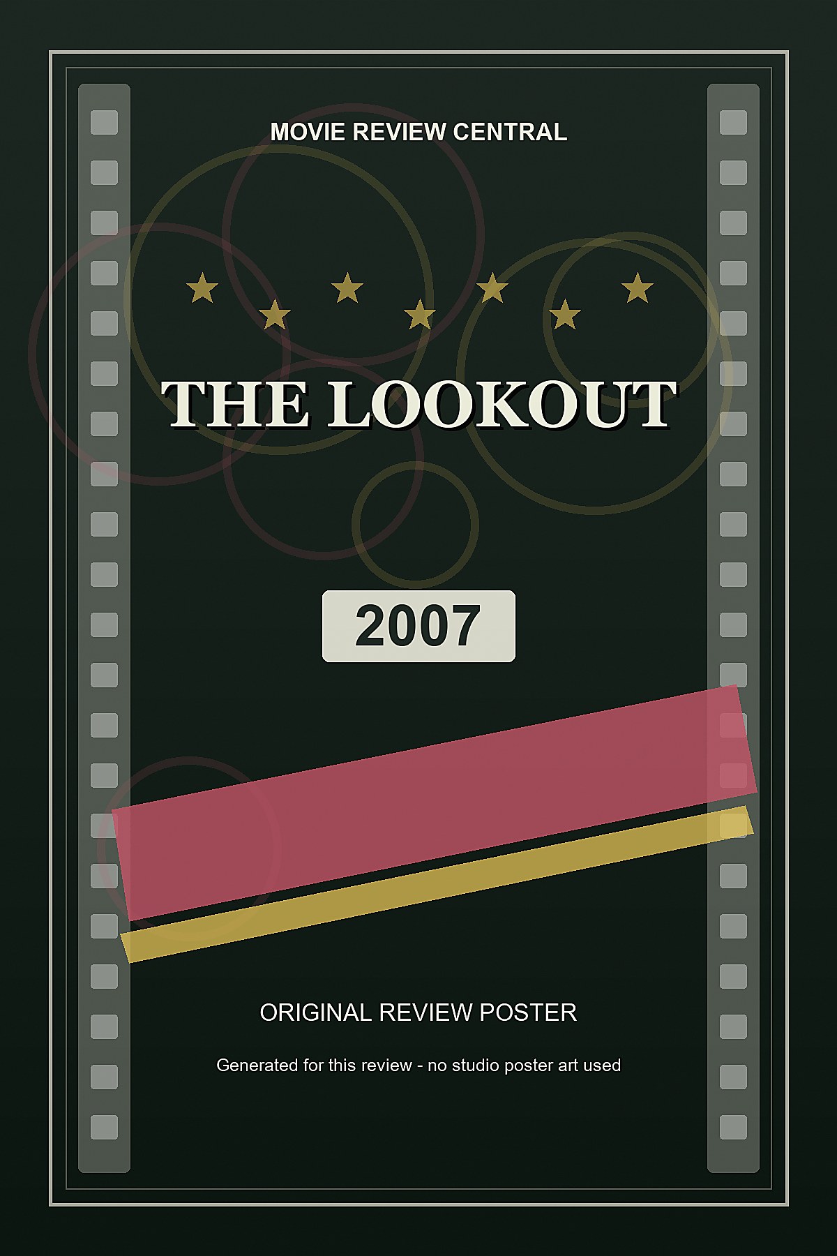 The Lookout (2007) - original review poster The Lookout (2007) - original review poster