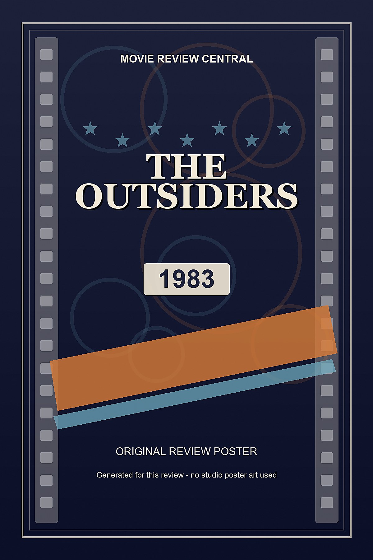 The Outsiders (1983) - original review poster The Outsiders (1983) - original review poster