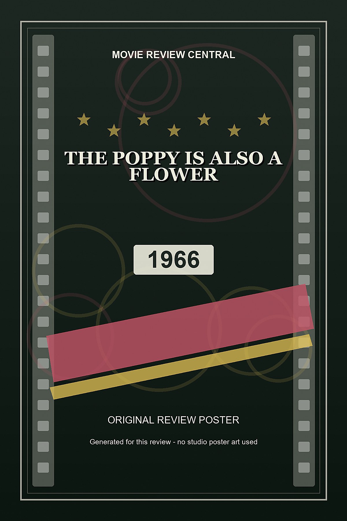 The Poppy is Also a Flower (1966) - original review poster The Poppy is Also a Flower (1966) - original review poster