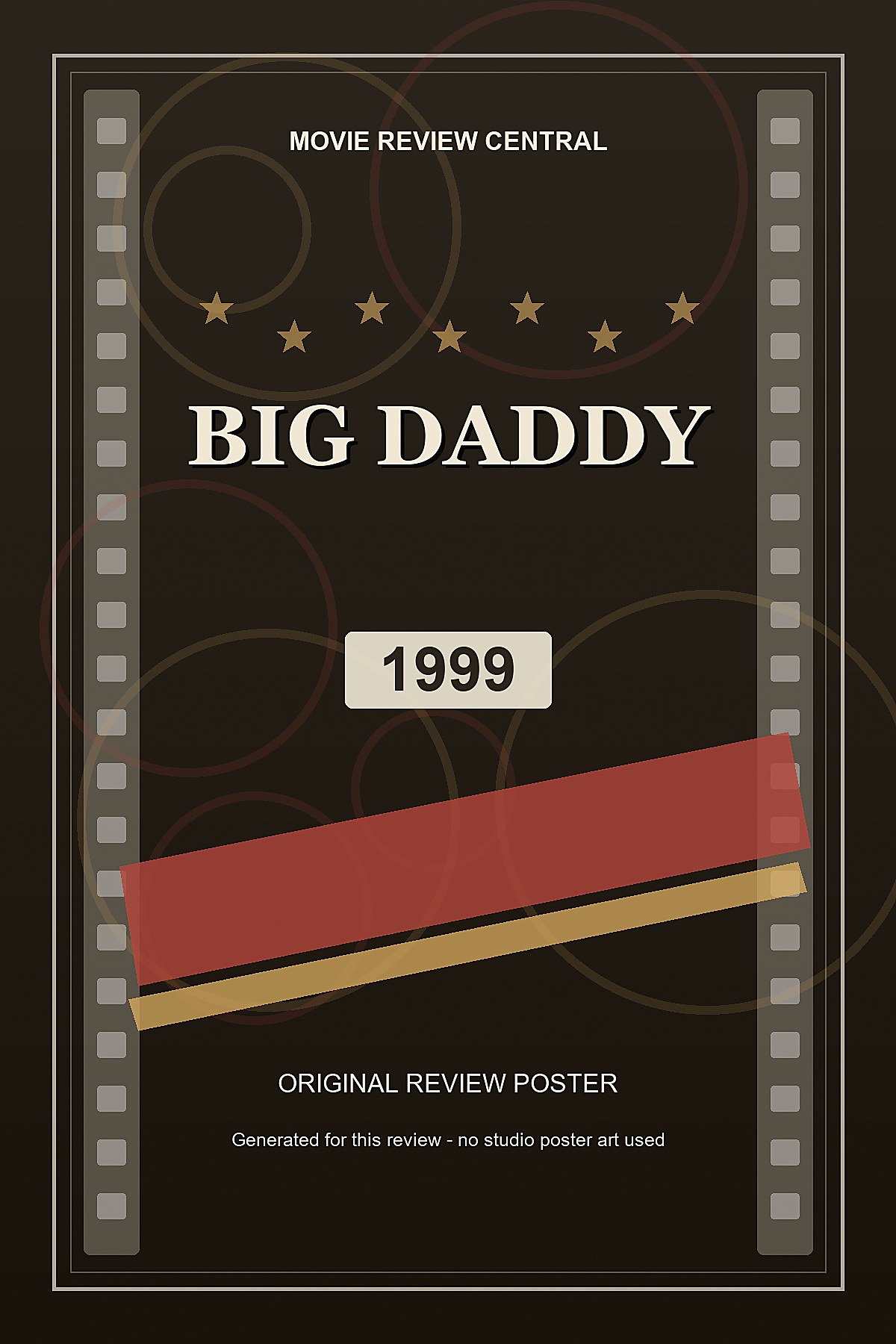 Big Daddy (1999) - original review poster Big Daddy (1999) - original review poster