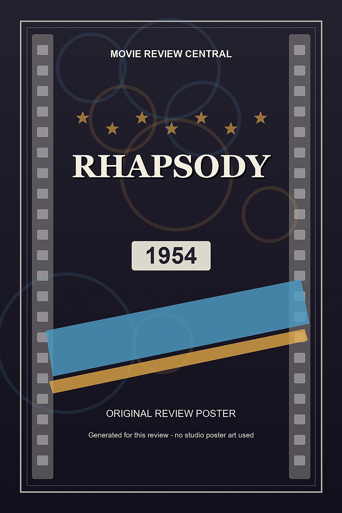 Rhapsody (1954) - original review poster Rhapsody (1954) - original review poster