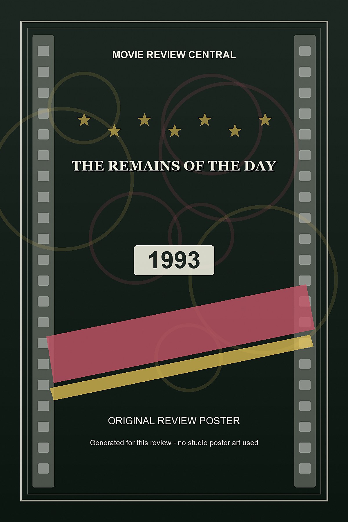 The Remains of the Day (1993) - original review poster