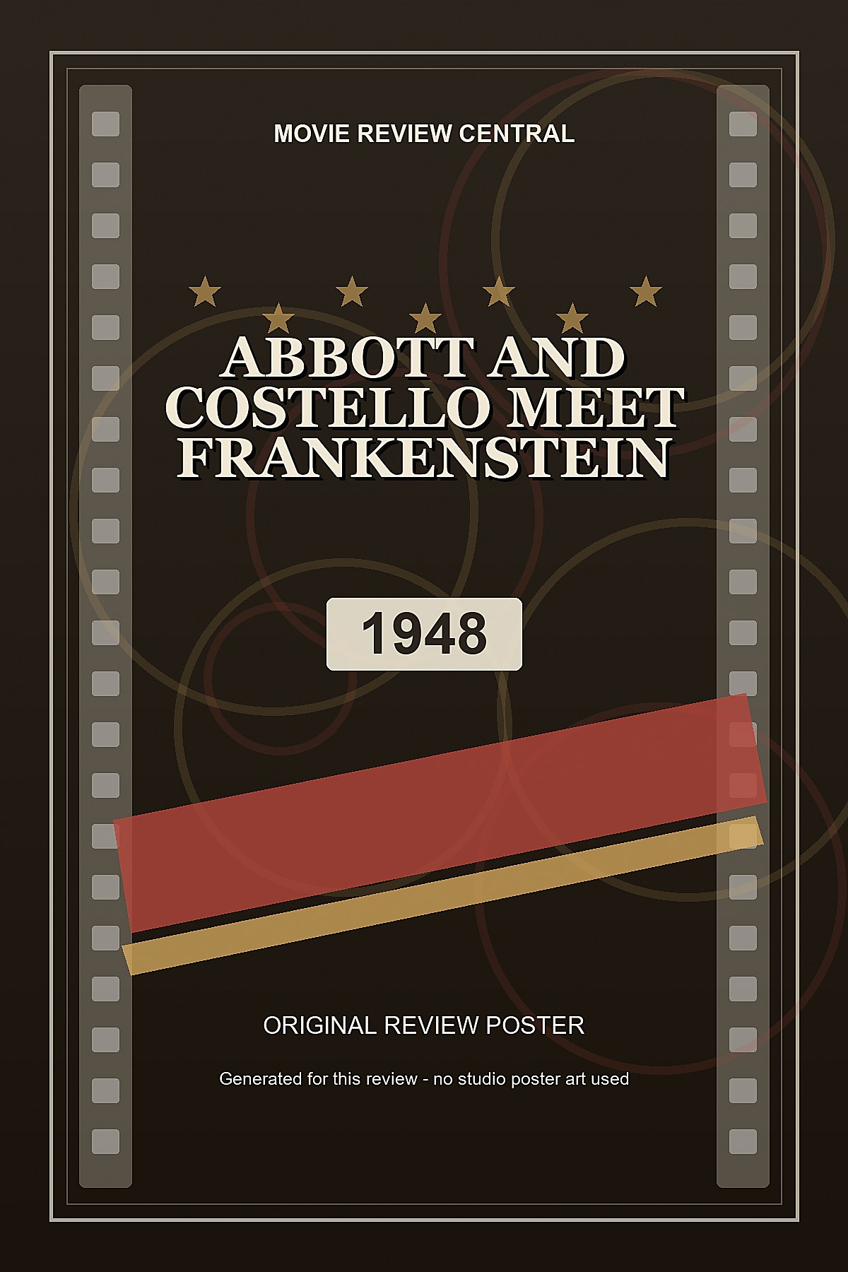 Abbott and Costello Meet Frankenstein (1948) - original review poster Abbott and Costello Meet Frankenstein (1948) - original review poster