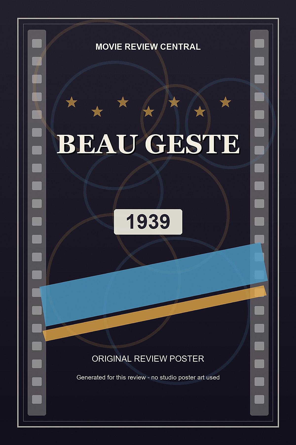 Beau Geste (1939) - original review poster Beau Geste (1939) - original review poster