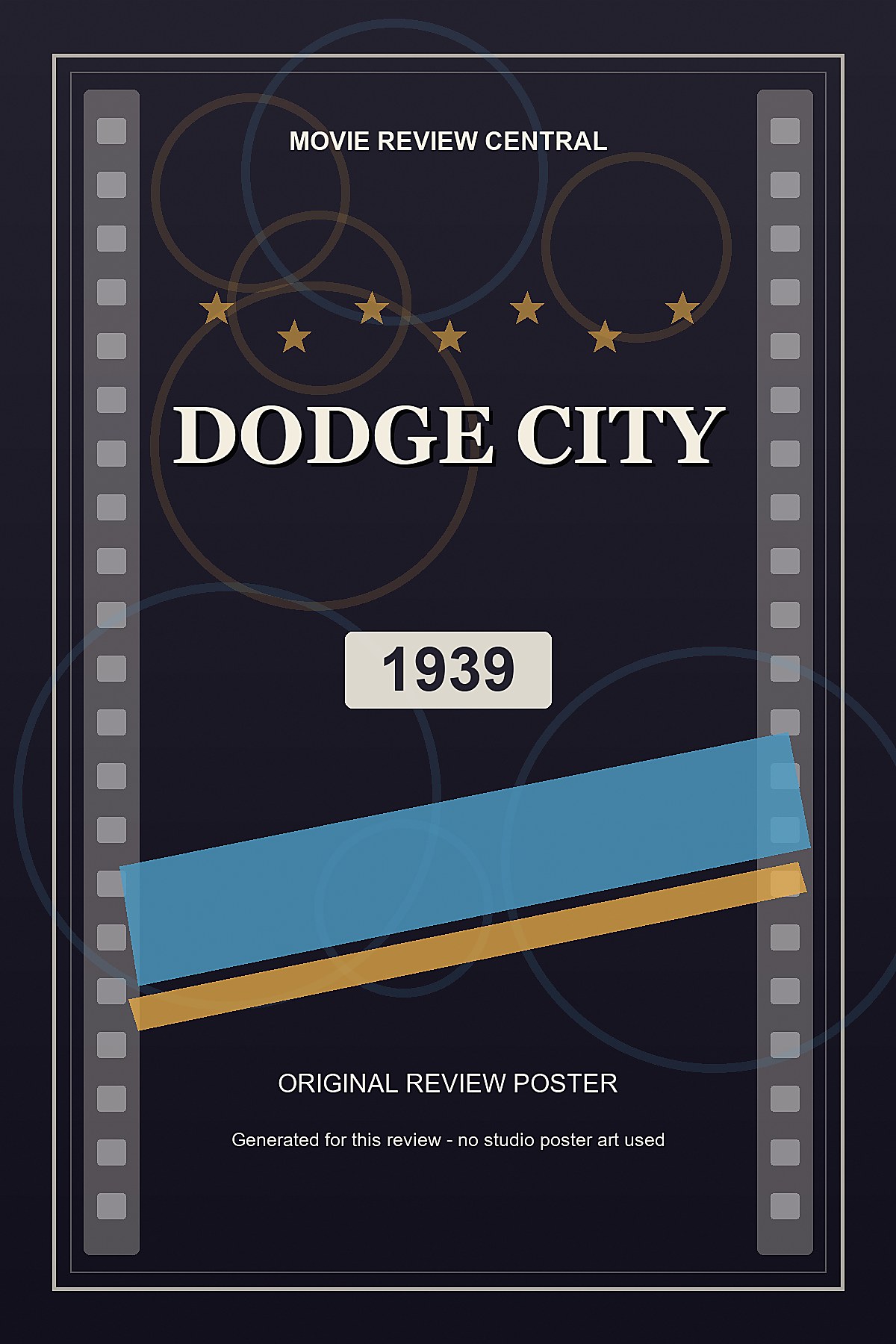Dodge City (1939) - original review poster Dodge City (1939) - original review poster