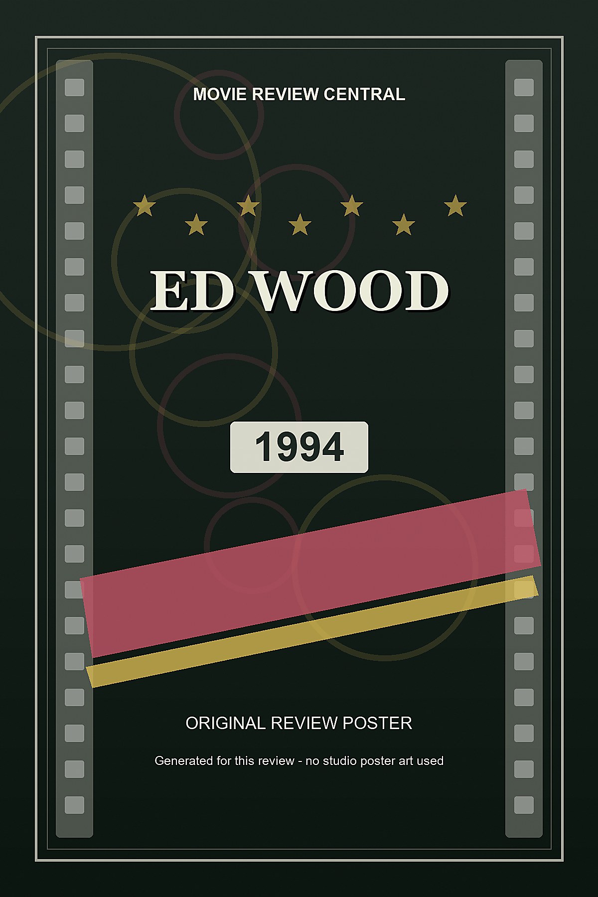 Ed Wood (1994) - original review poster Ed Wood (1994) - original review poster