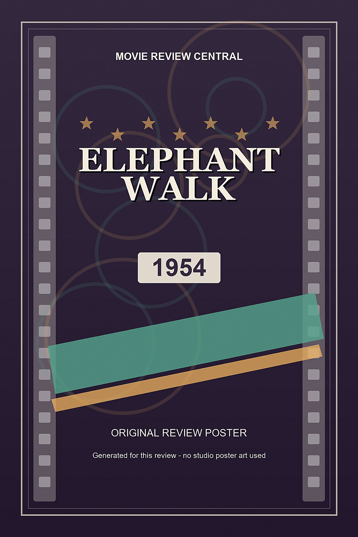 Elephant Walk (1954) - original review poster Elephant Walk (1954) - original review poster