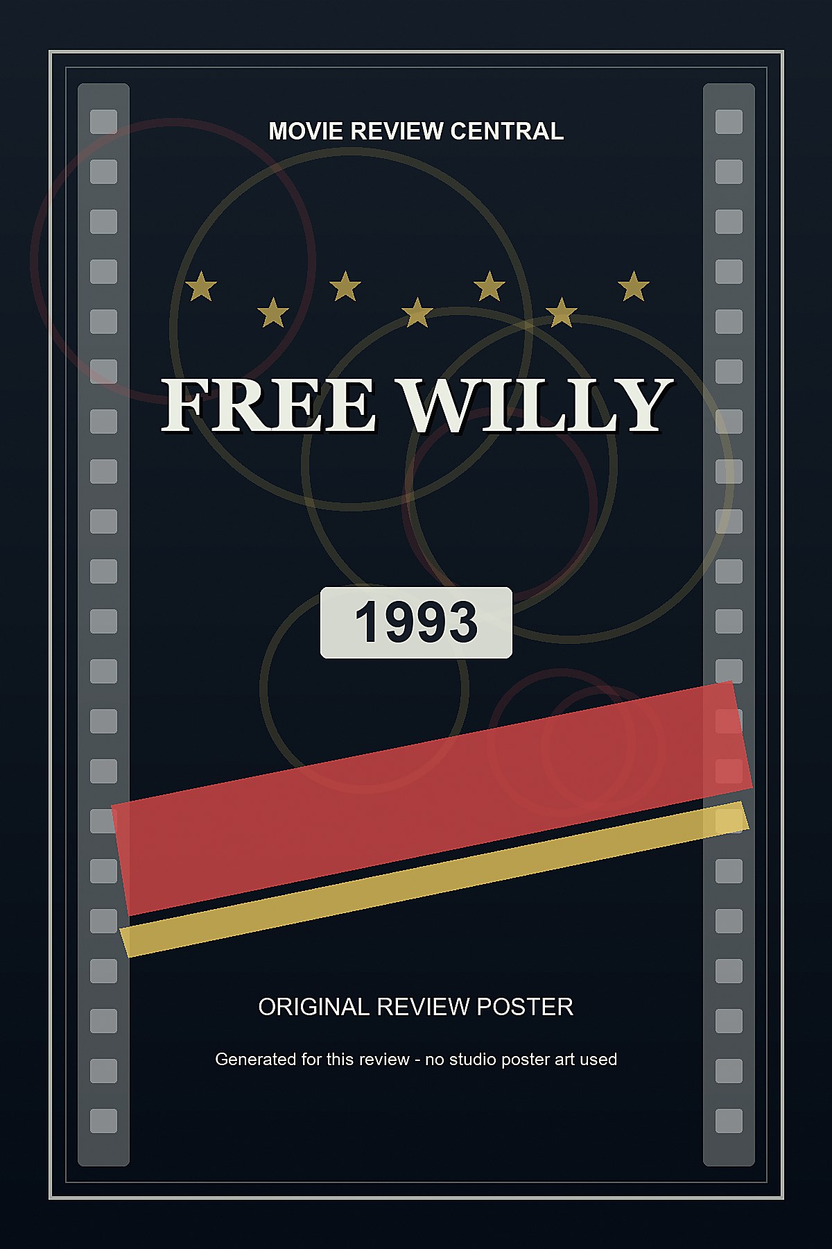Free Willy (1993) - original review poster Free Willy (1993) - original review poster