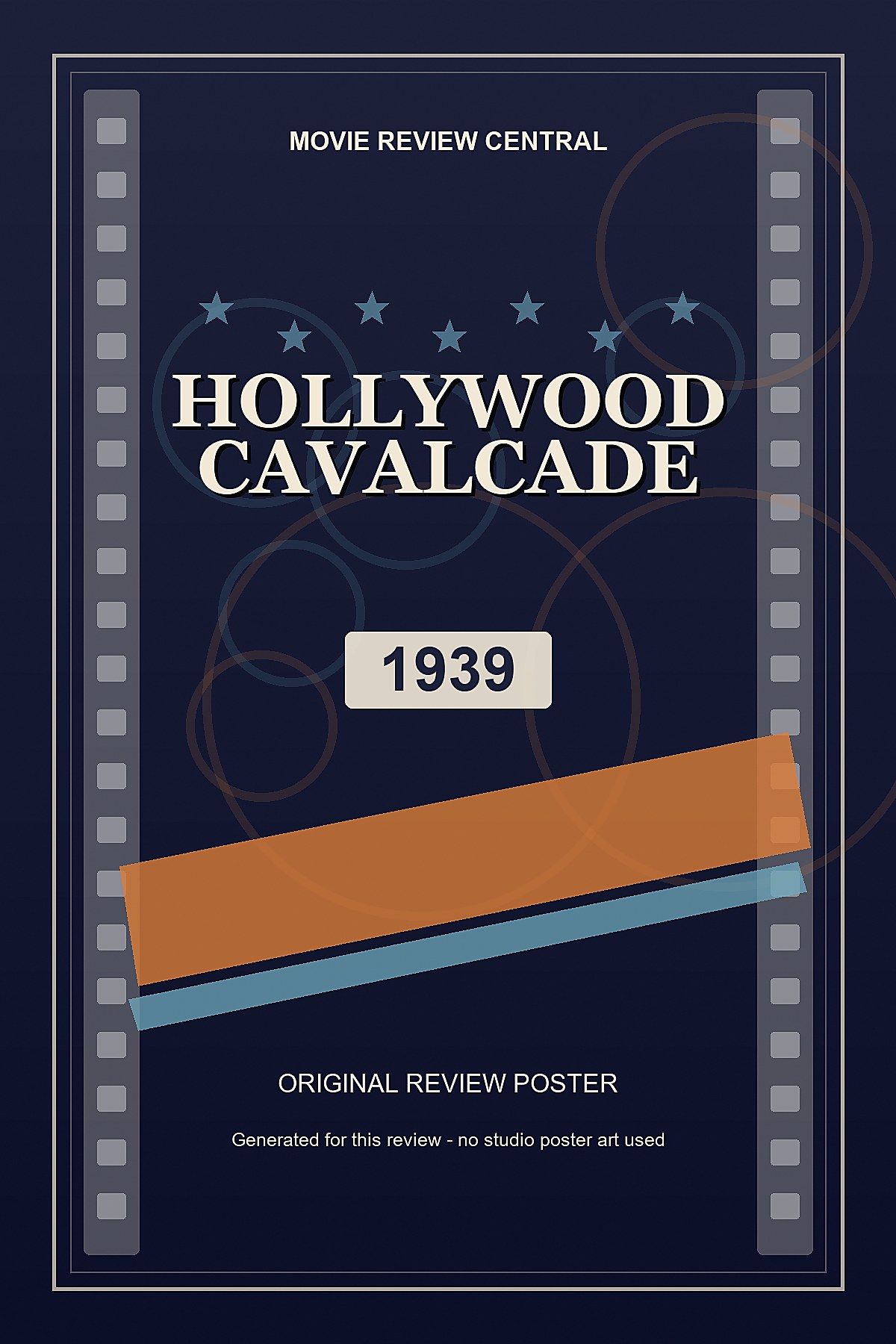 Hollywood Cavalcade (1939) - original review poster Hollywood Cavalcade (1939) - original review poster