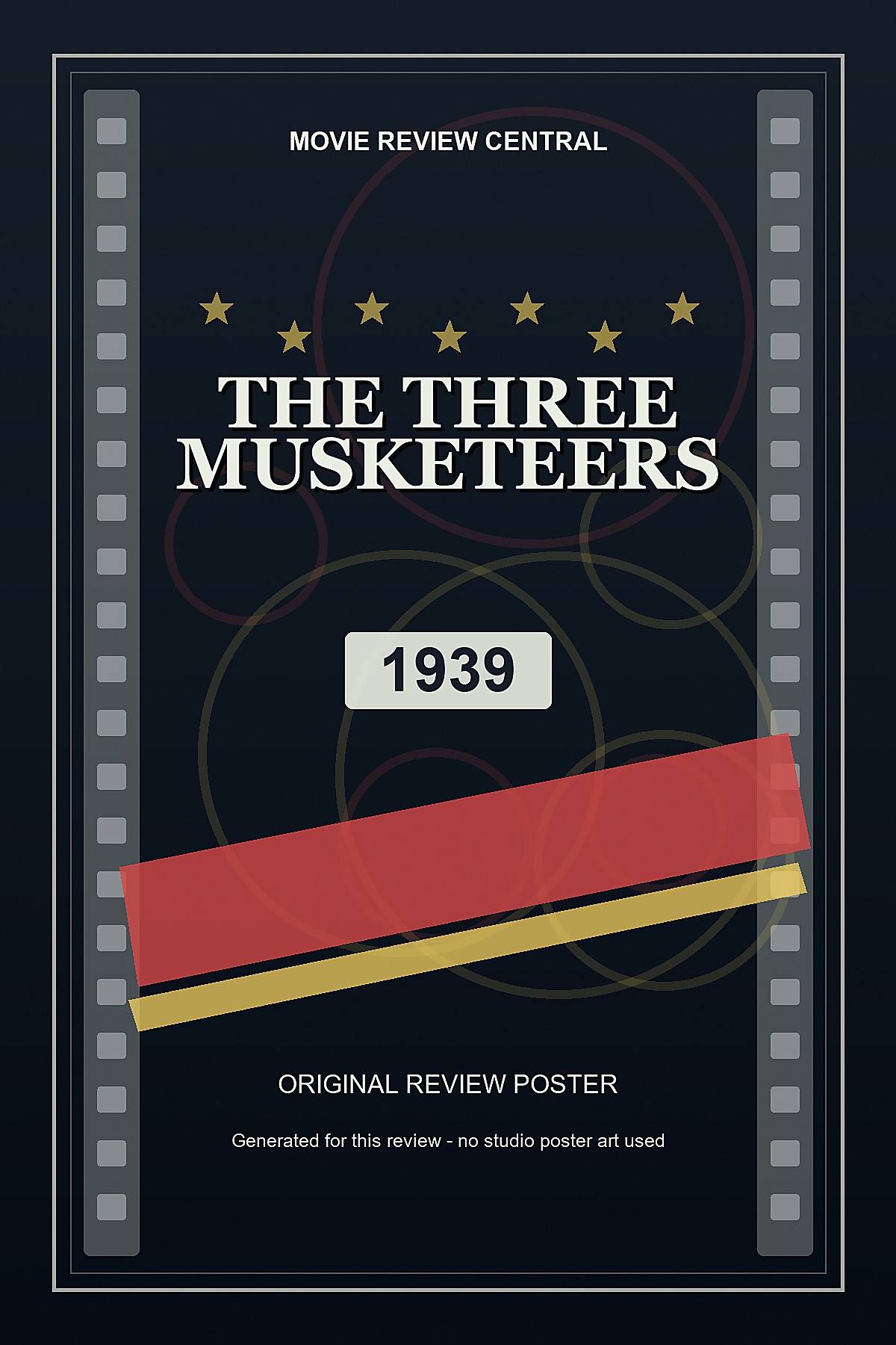 The Three Musketeers (1939) - original review poster The Three Musketeers (1939) - original review poster