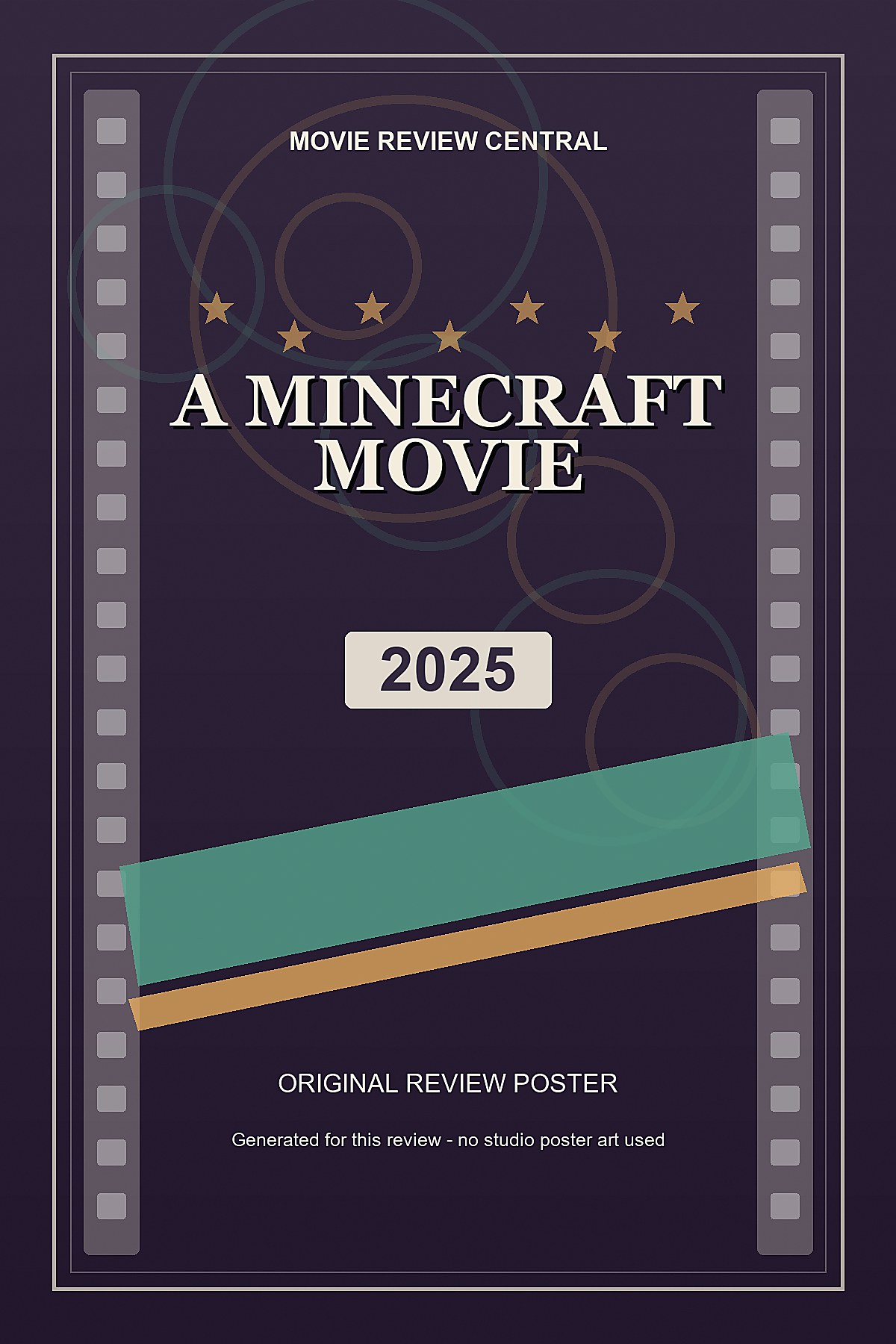 A Minecraft Movie (2025) - original review poster A Minecraft Movie (2025) - original review poster