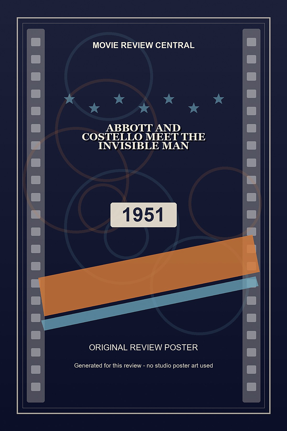 Abbott and Costello Meet the Invisible Man (1951) - original review poster Abbott and Costello Meet the Invisible Man (1951) - original review poster
