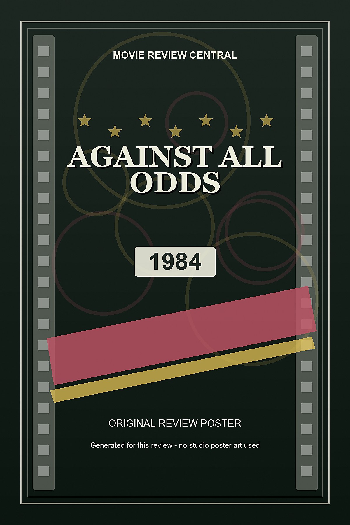 Against All Odds (1984) - original review poster Against All Odds (1984) - original review poster