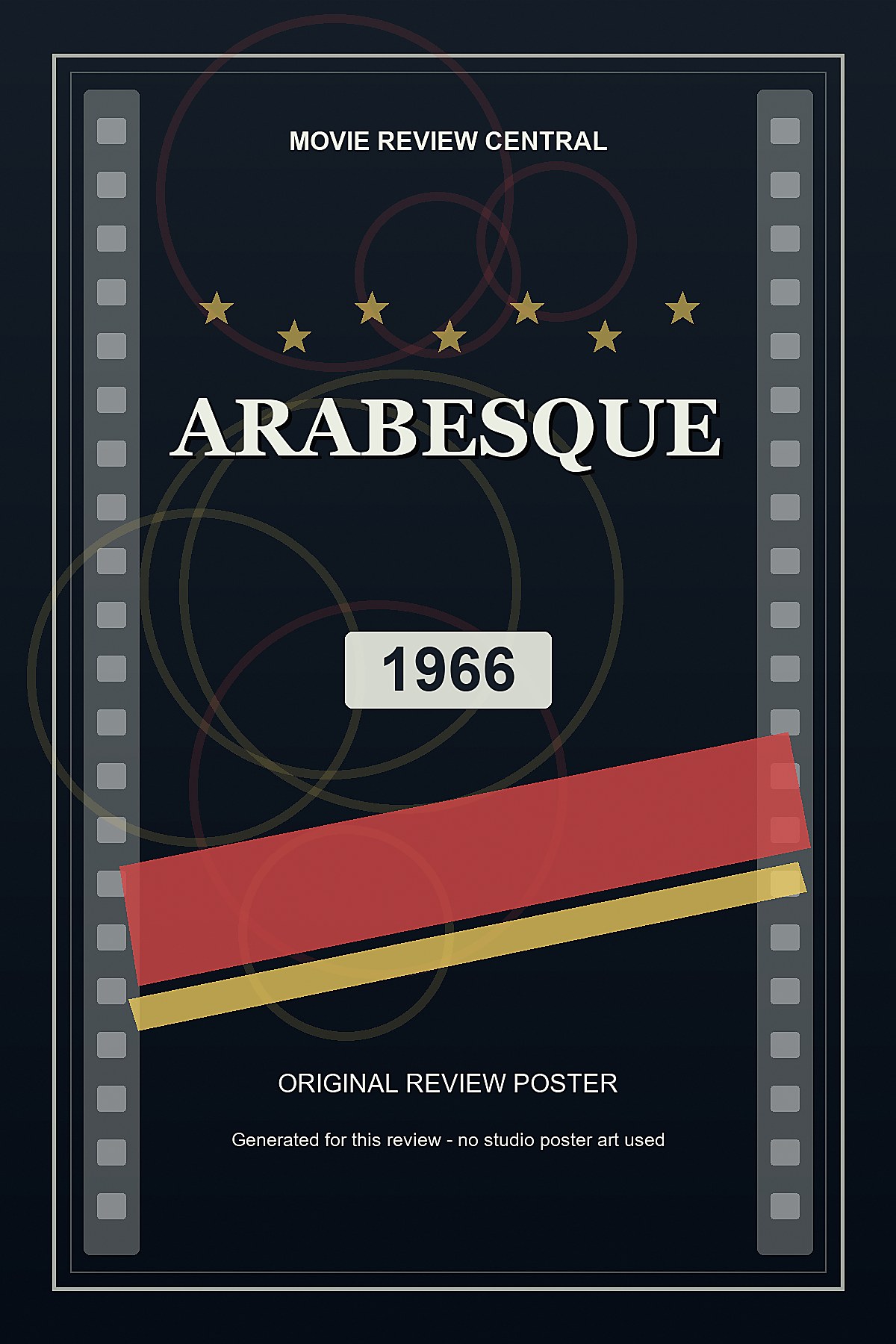 Arabesque (1966) - original review poster Arabesque (1966) - original review poster