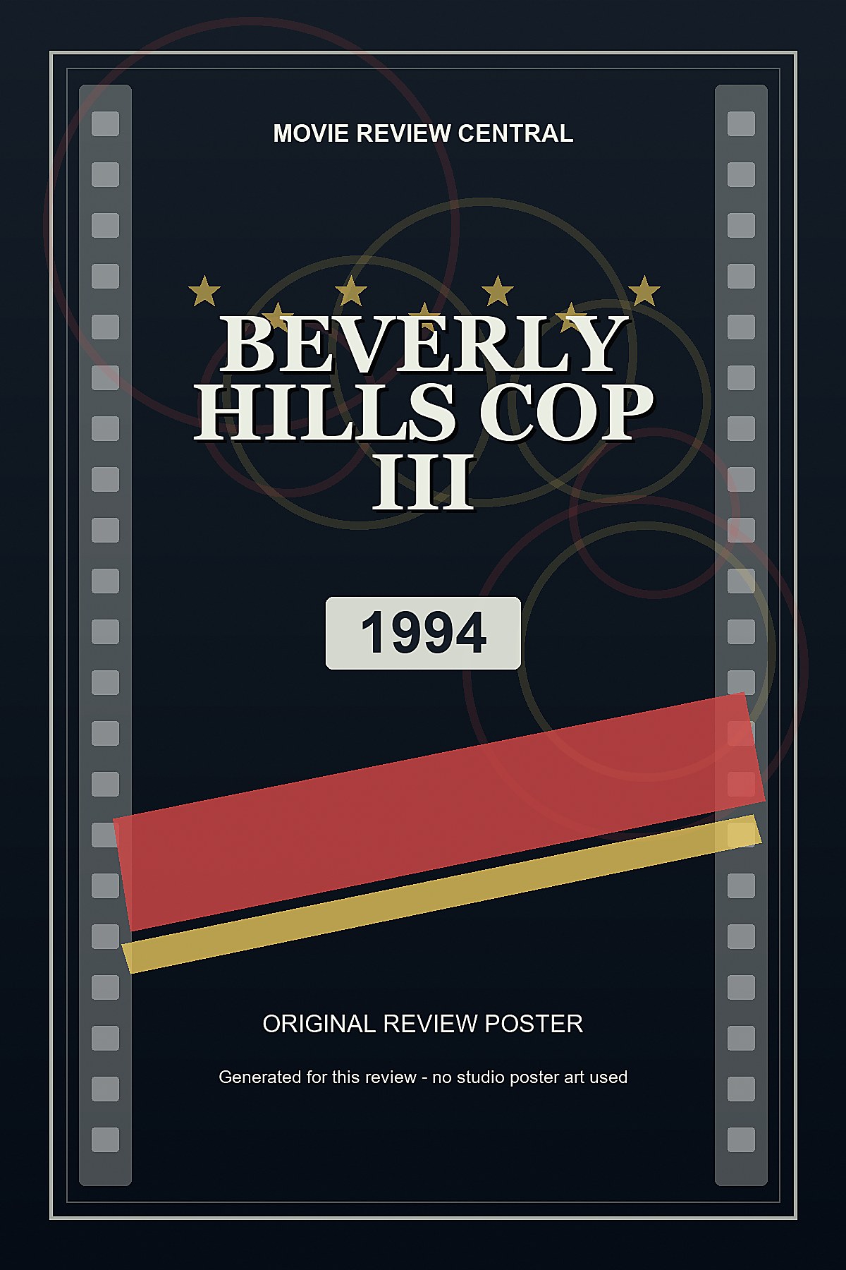 Beverly Hills Cop III (1994) - original review poster Beverly Hills Cop III (1994) - original review poster