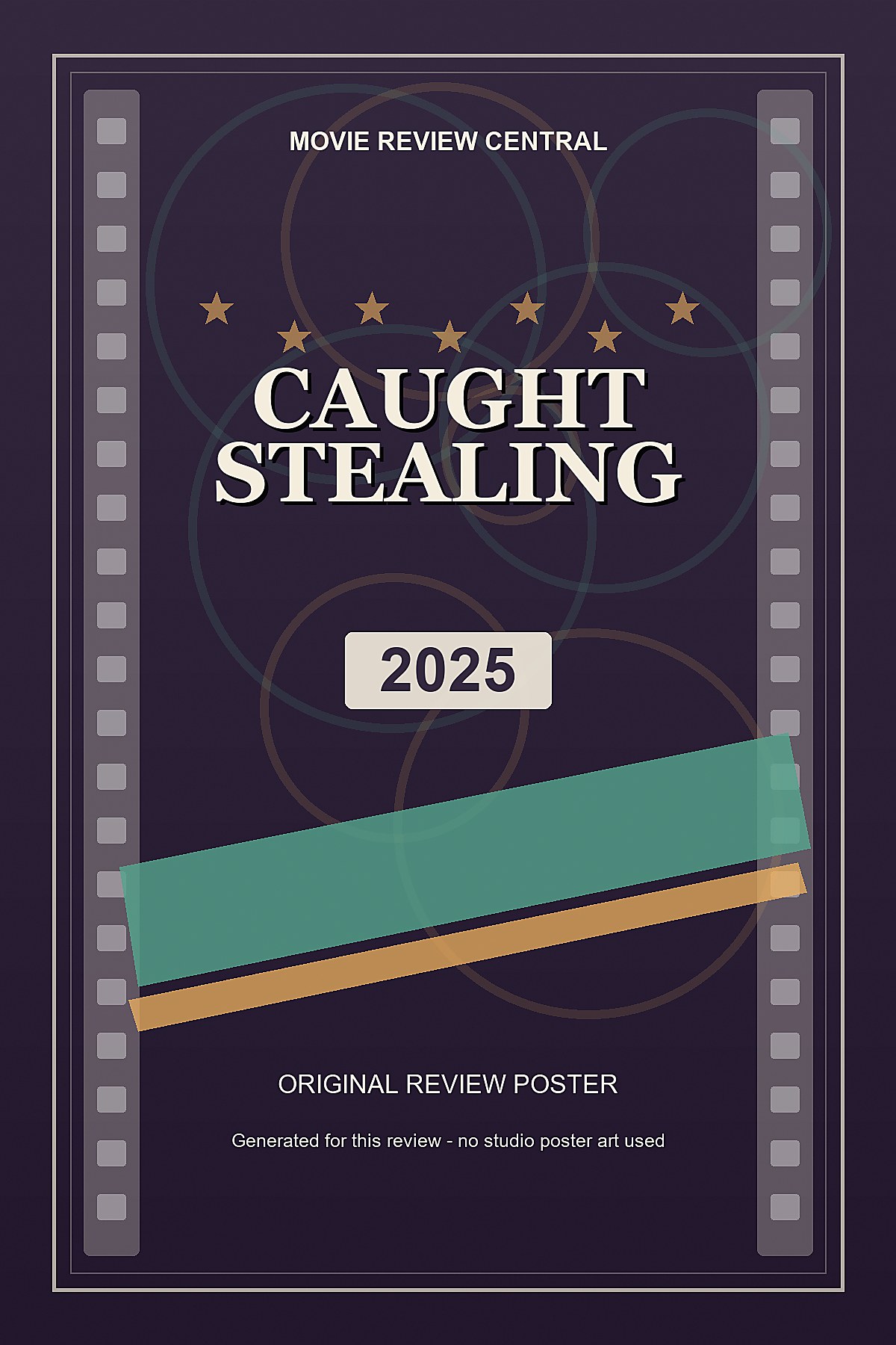 Caught Stealing (2025) - original review poster Caught Stealing (2025) - original review poster