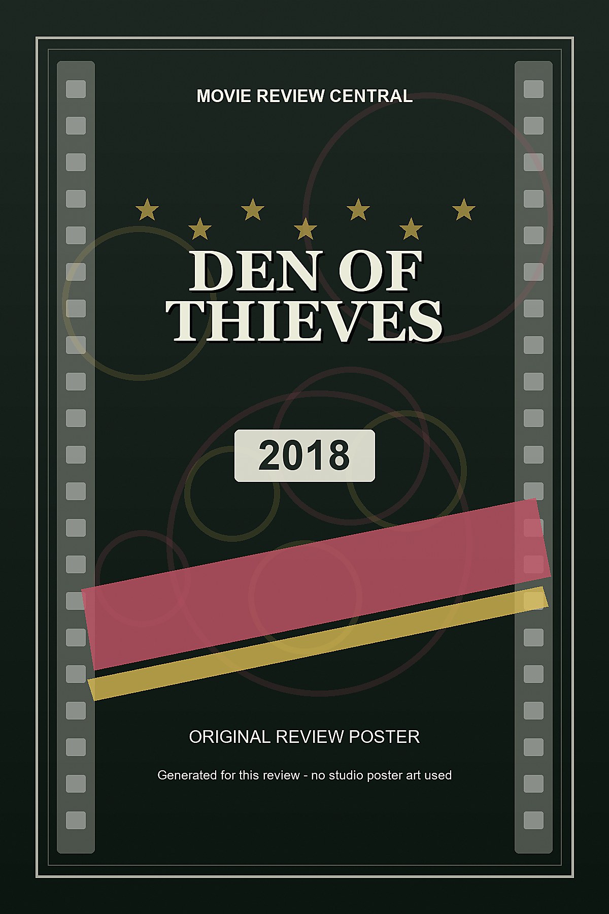 Den of Thieves (2018) - original review poster Den of Thieves (2018) - original review poster