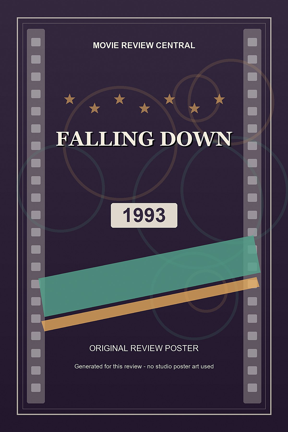 Falling Down (1993) - original review poster Falling Down (1993) - original review poster