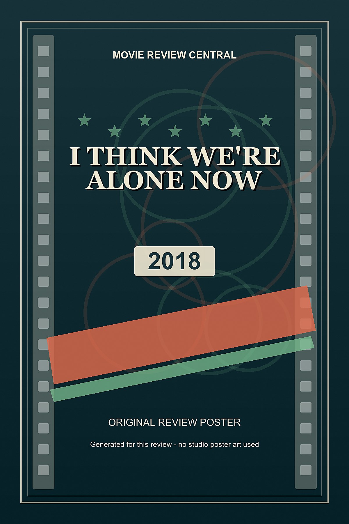 I Think We're Alone Now (2018) - original review poster I Think We're Alone Now (2018) - original review poster