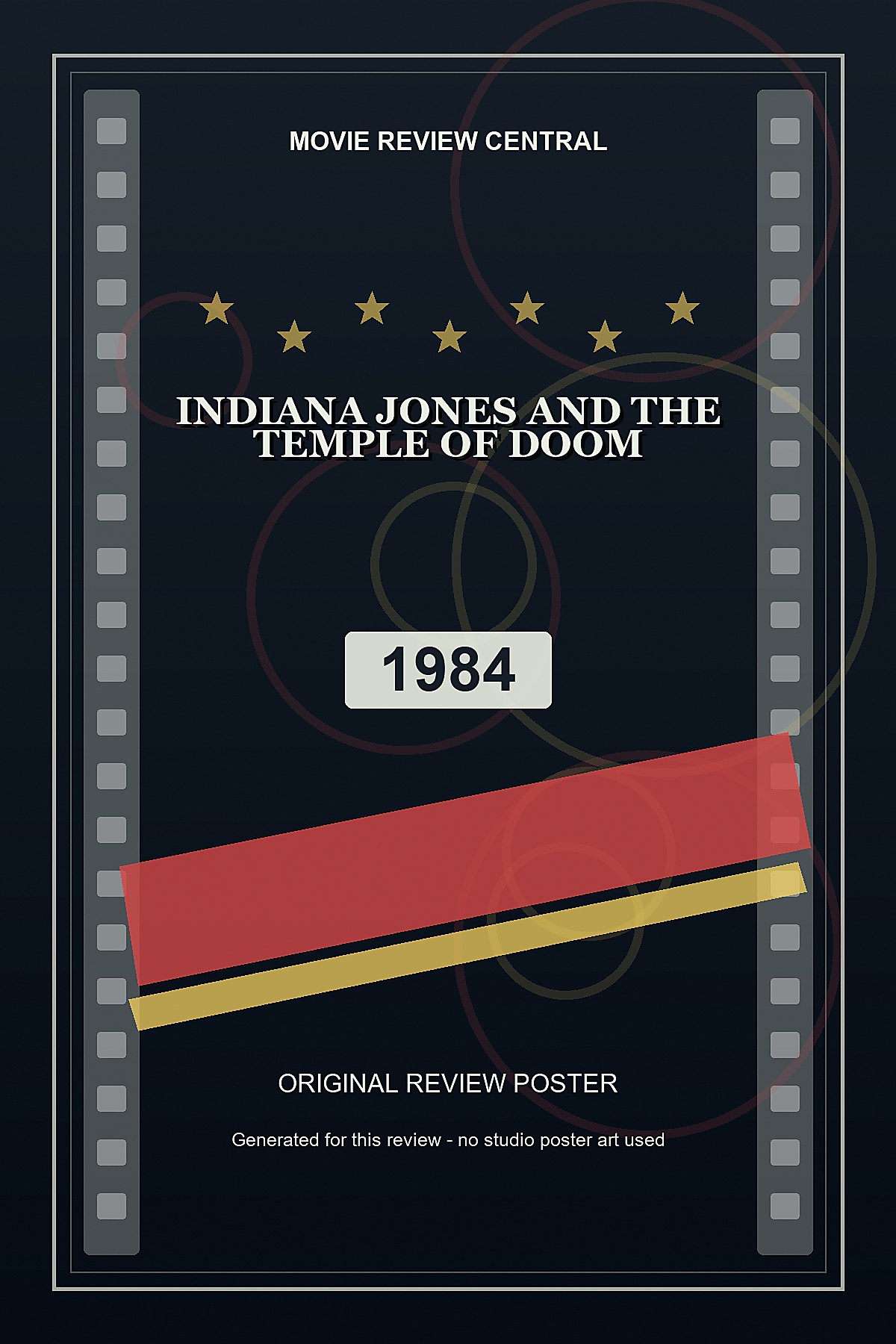 Indiana Jones and the Temple of Doom (1984) - original review poster Indiana Jones and the Temple of Doom (1984) - original review poster