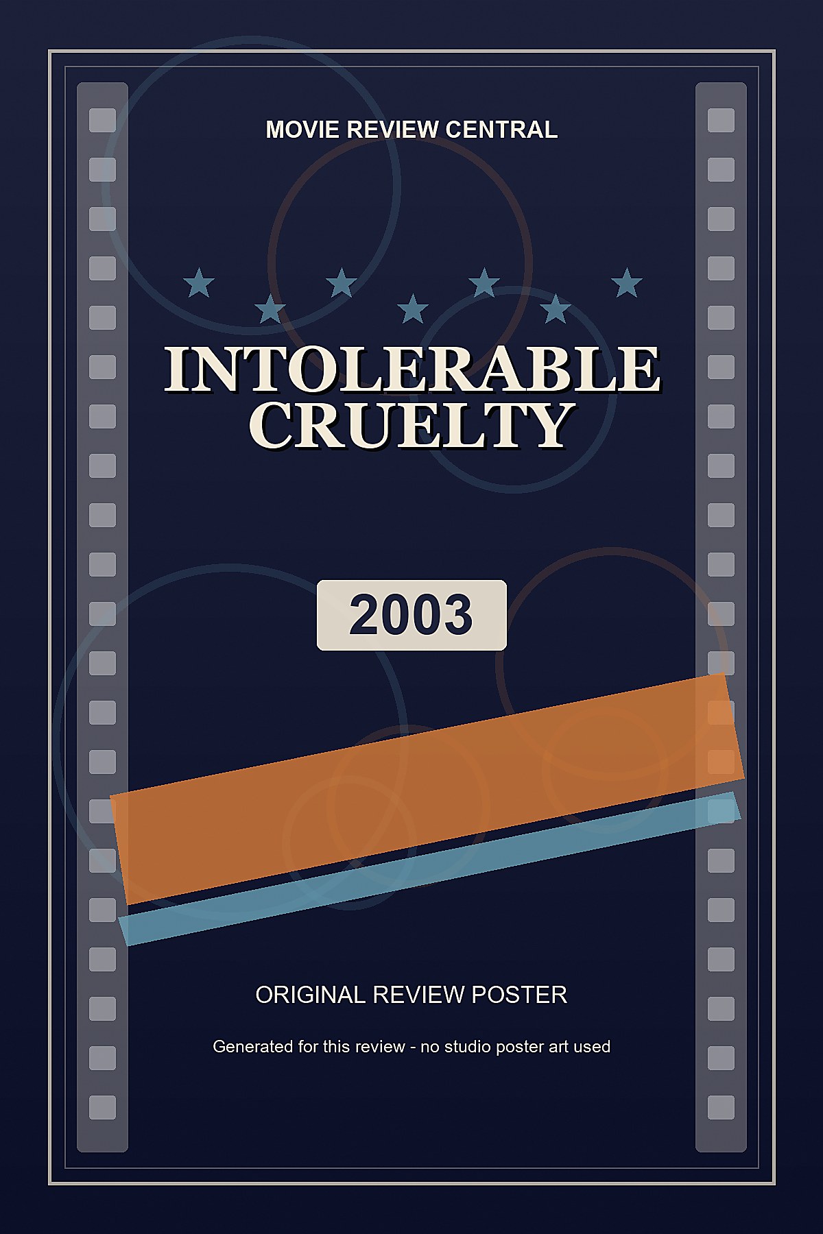 Intolerable Cruelty (2003) - original review poster Intolerable Cruelty (2003) - original review poster