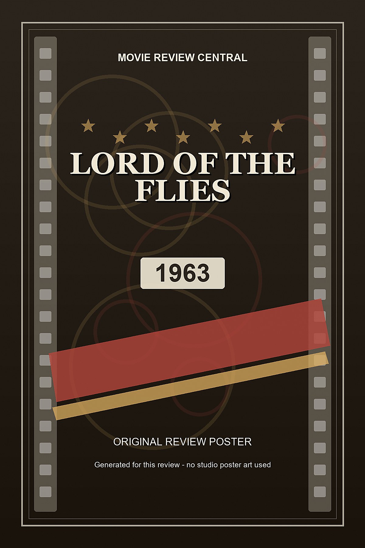 Lord of the Flies (1963) - original review poster Lord of the Flies (1963) - original review poster