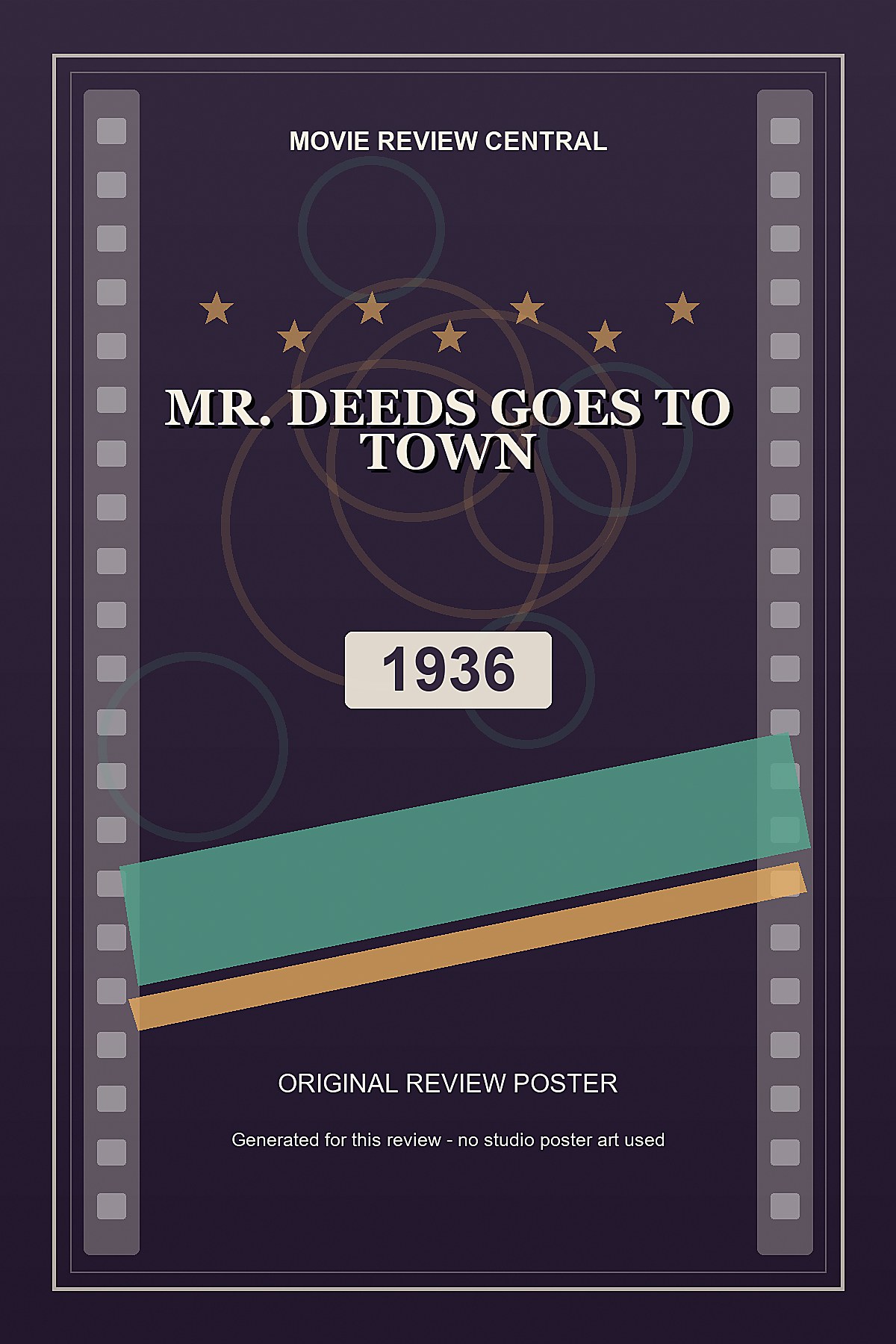 Mr. Deeds Goes to Town (1936) - original review poster Mr. Deeds Goes to Town (1936) - original review poster