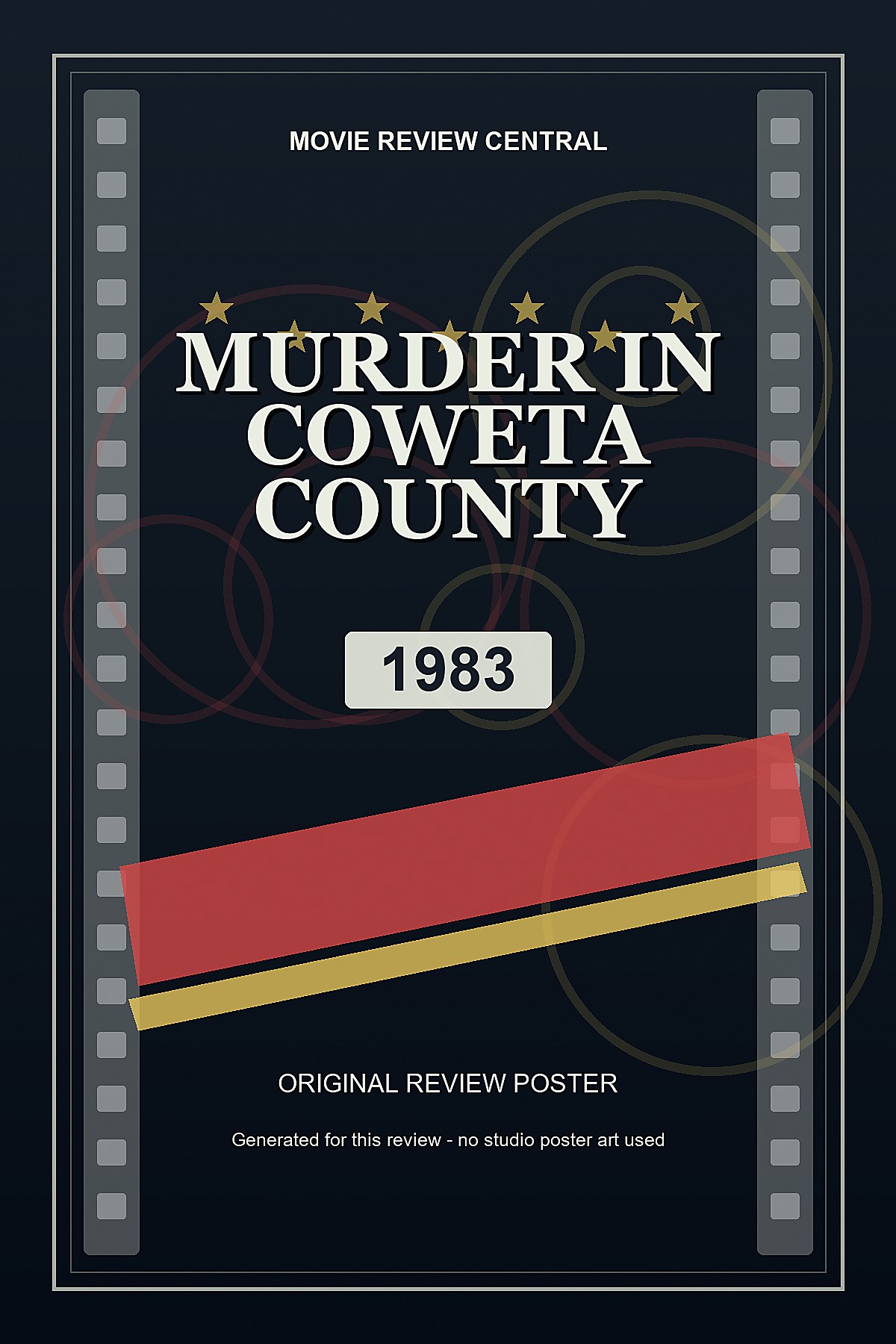 Murder in Coweta County (1983) - original review poster Murder in Coweta County (1983) - original review poster