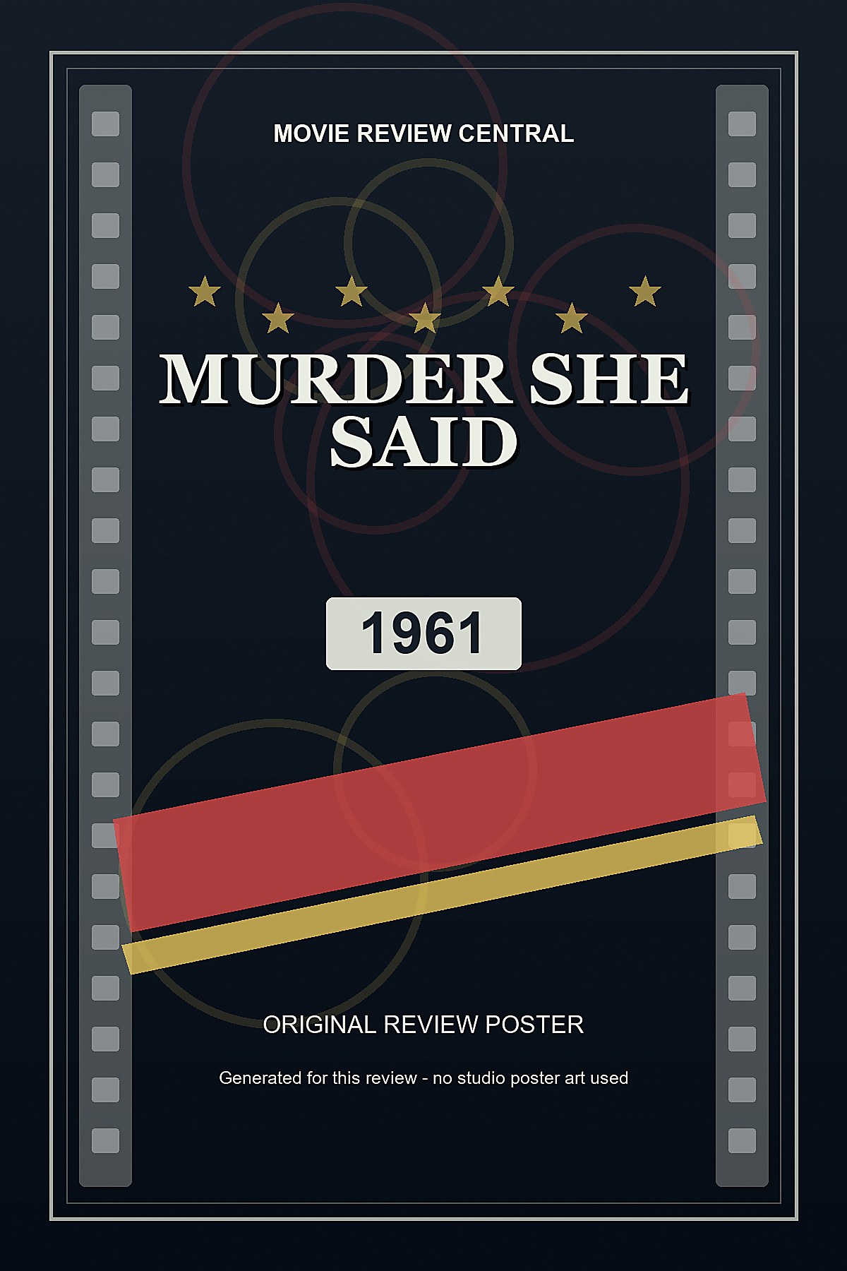 Murder She Said (1961) - original review poster Murder She Said (1961) - original review poster