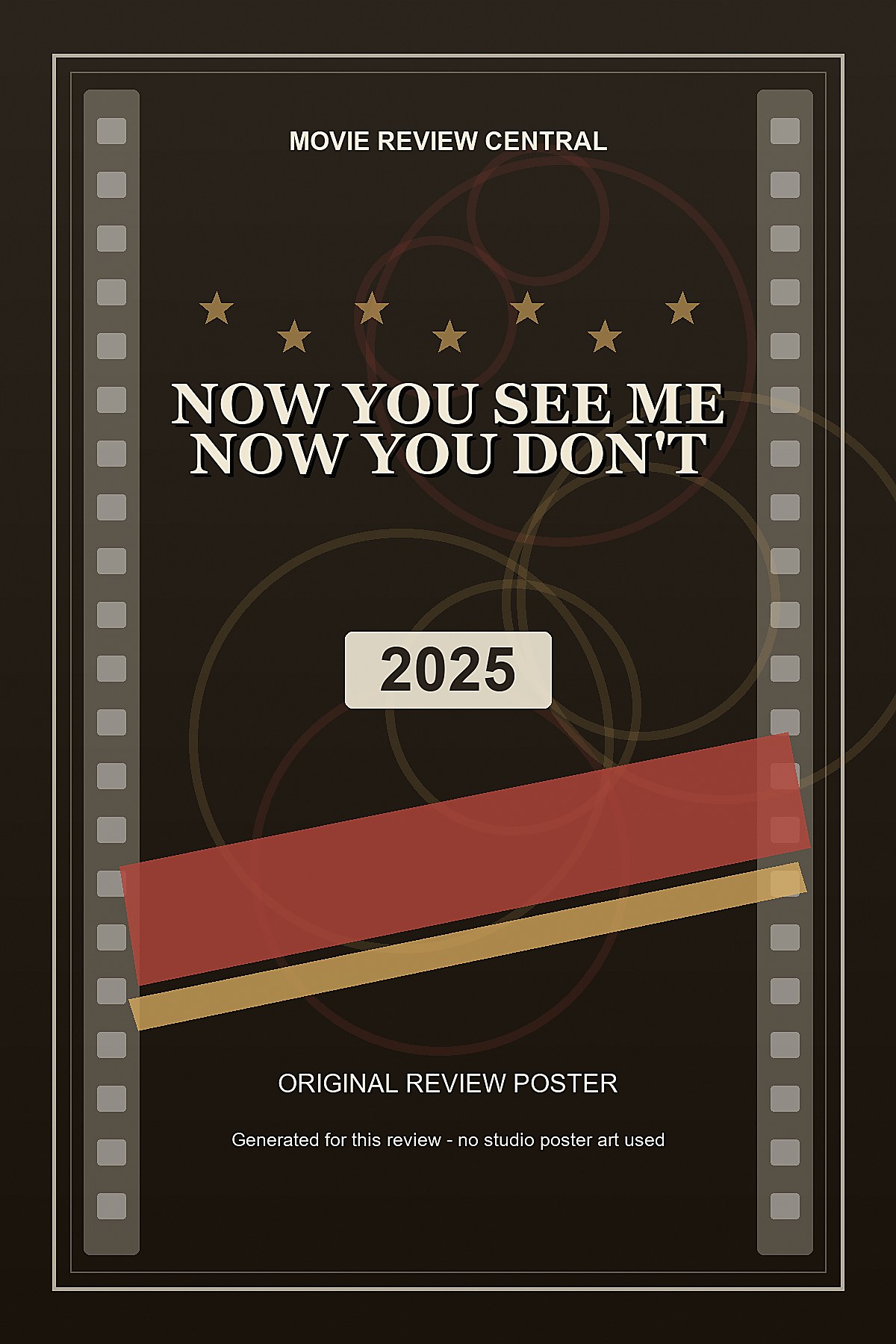 Now You See Me: Now You Don't (2025) - original review poster Now You See Me: Now You Don't (2025) - original review poster