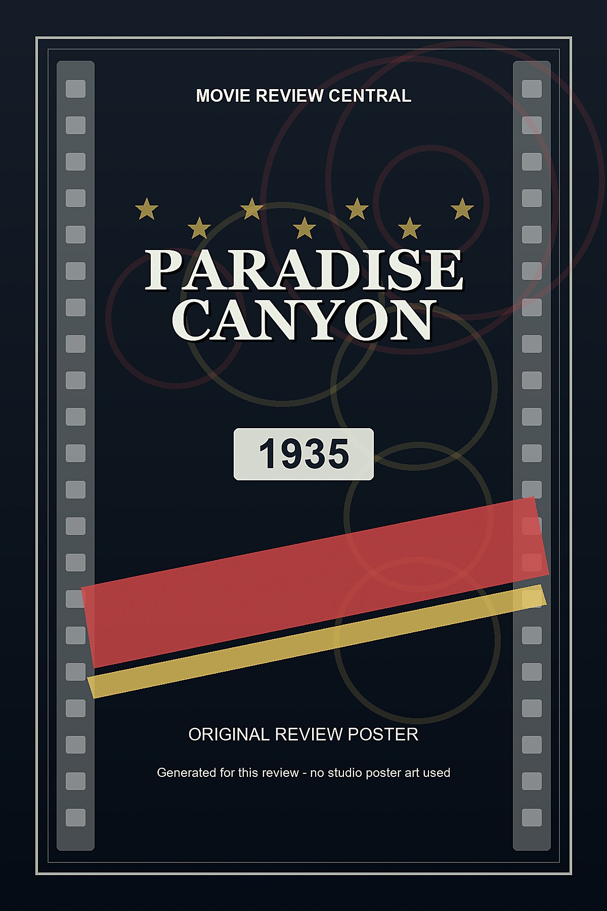 Paradise Canyon (1935) - original review poster Paradise Canyon (1935) - original review poster
