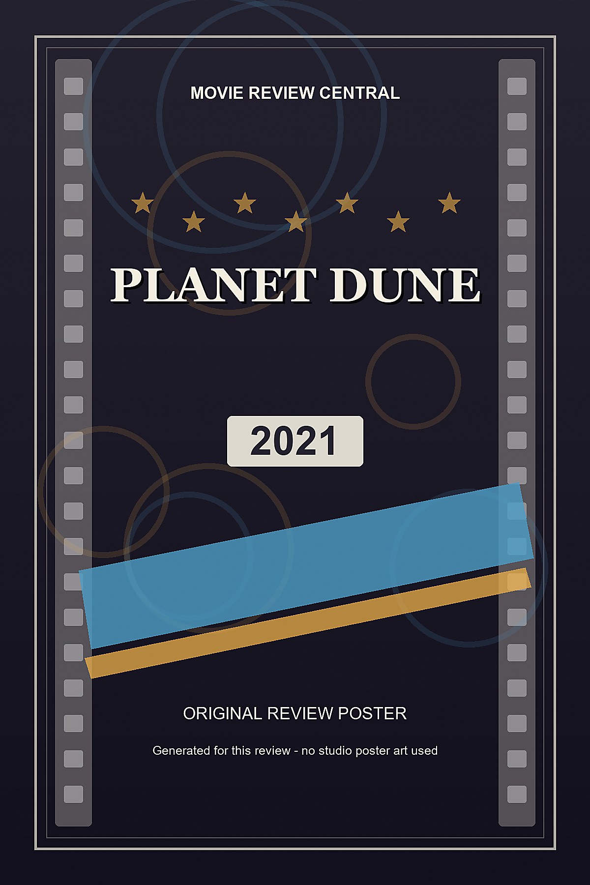 Planet Dune (2021) - original review poster Planet Dune (2021) - original review poster
