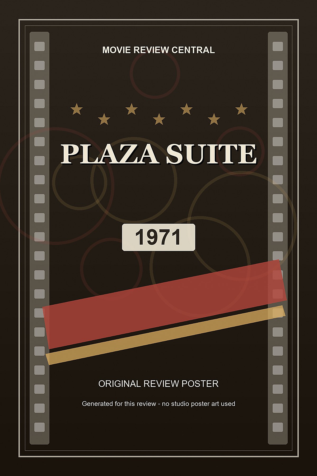 Plaza Suite (1971) - original review poster Plaza Suite (1971) - original review poster