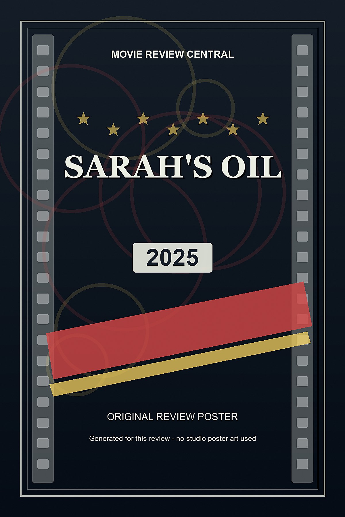 Sarah's Oil (2025) - original review poster Sarah's Oil (2025) - original review poster